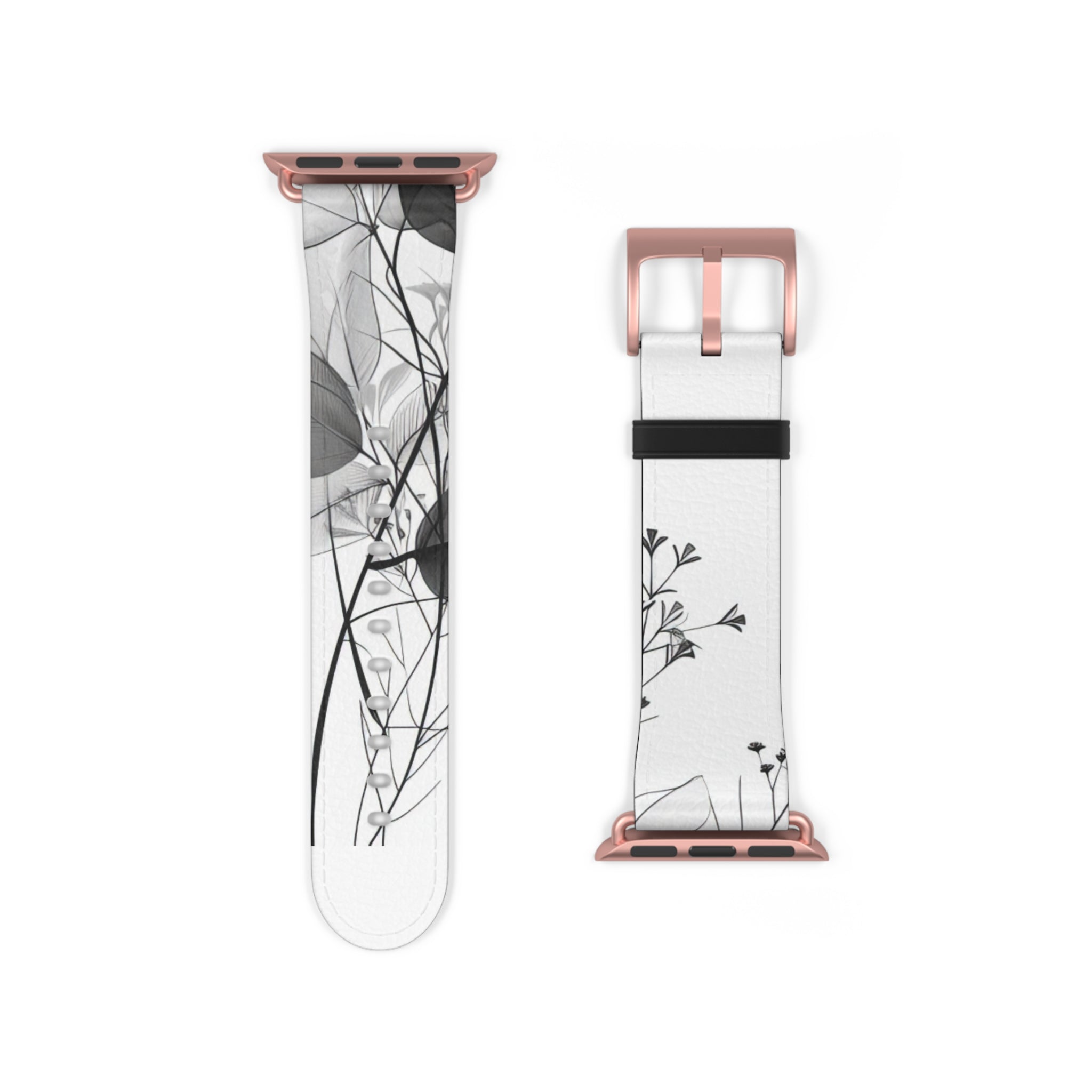 Silver Leaves - Watch Band