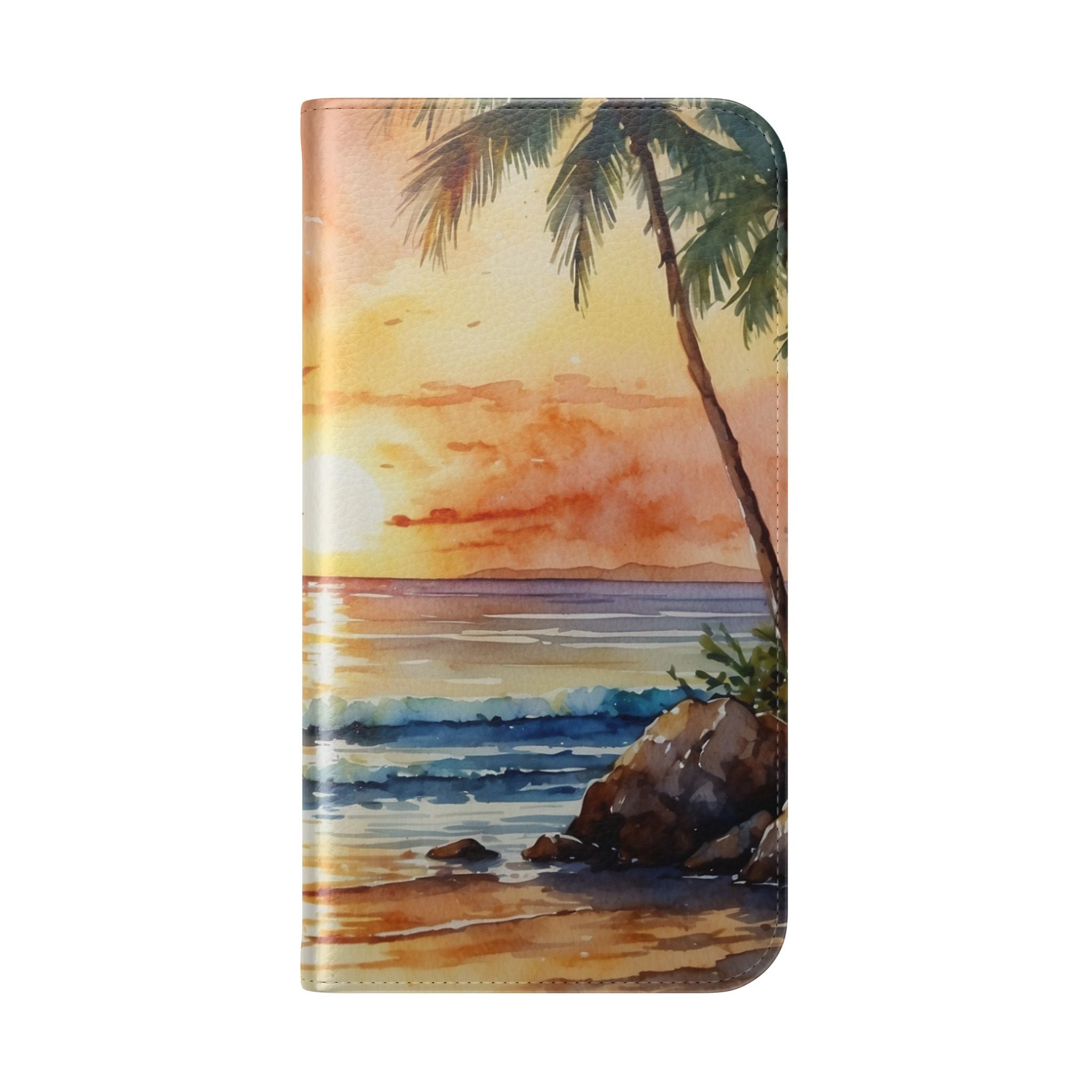 Golden Palm Sunset - iPhone 16 Case - Wallet