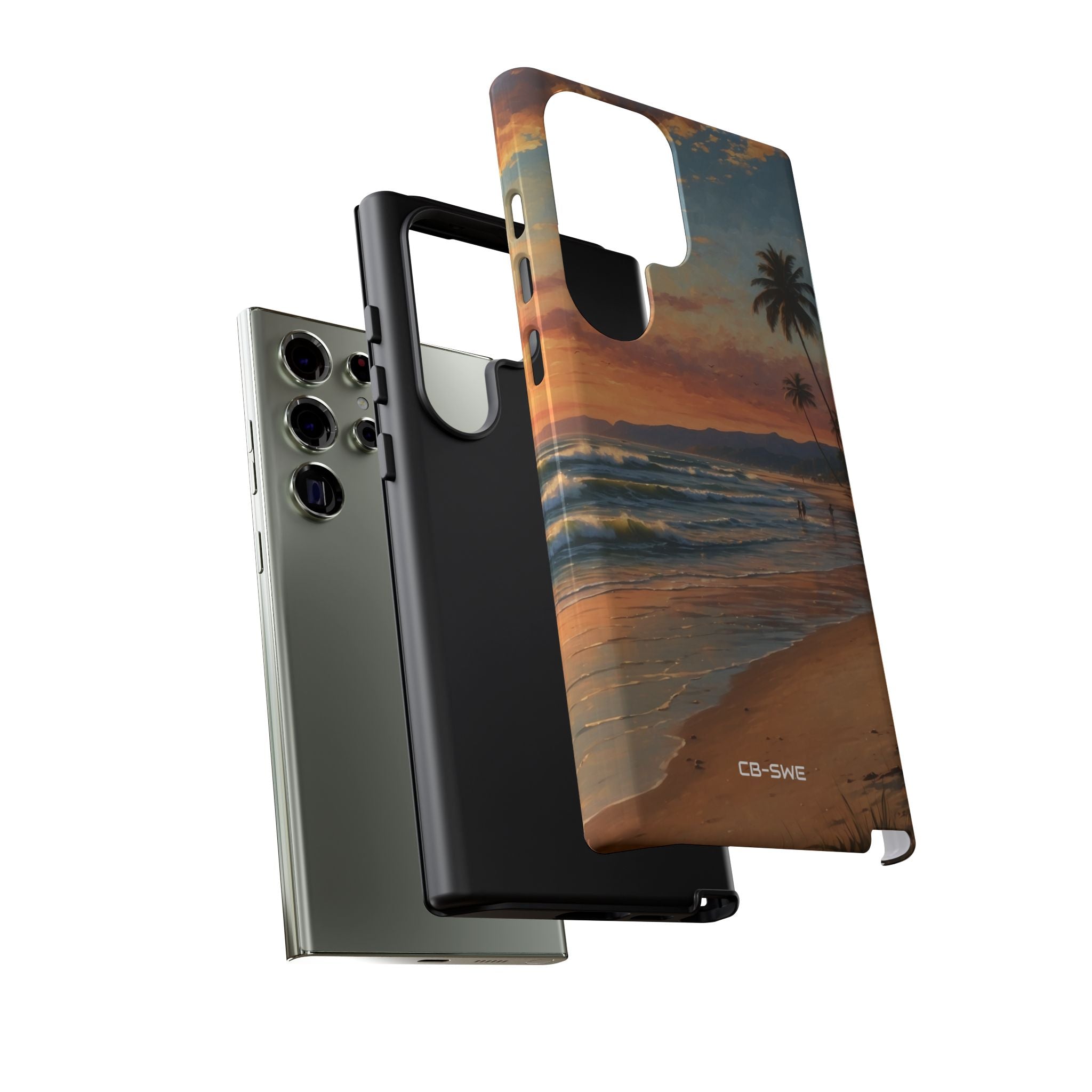 Golden Waves Embrace - Samsung Case