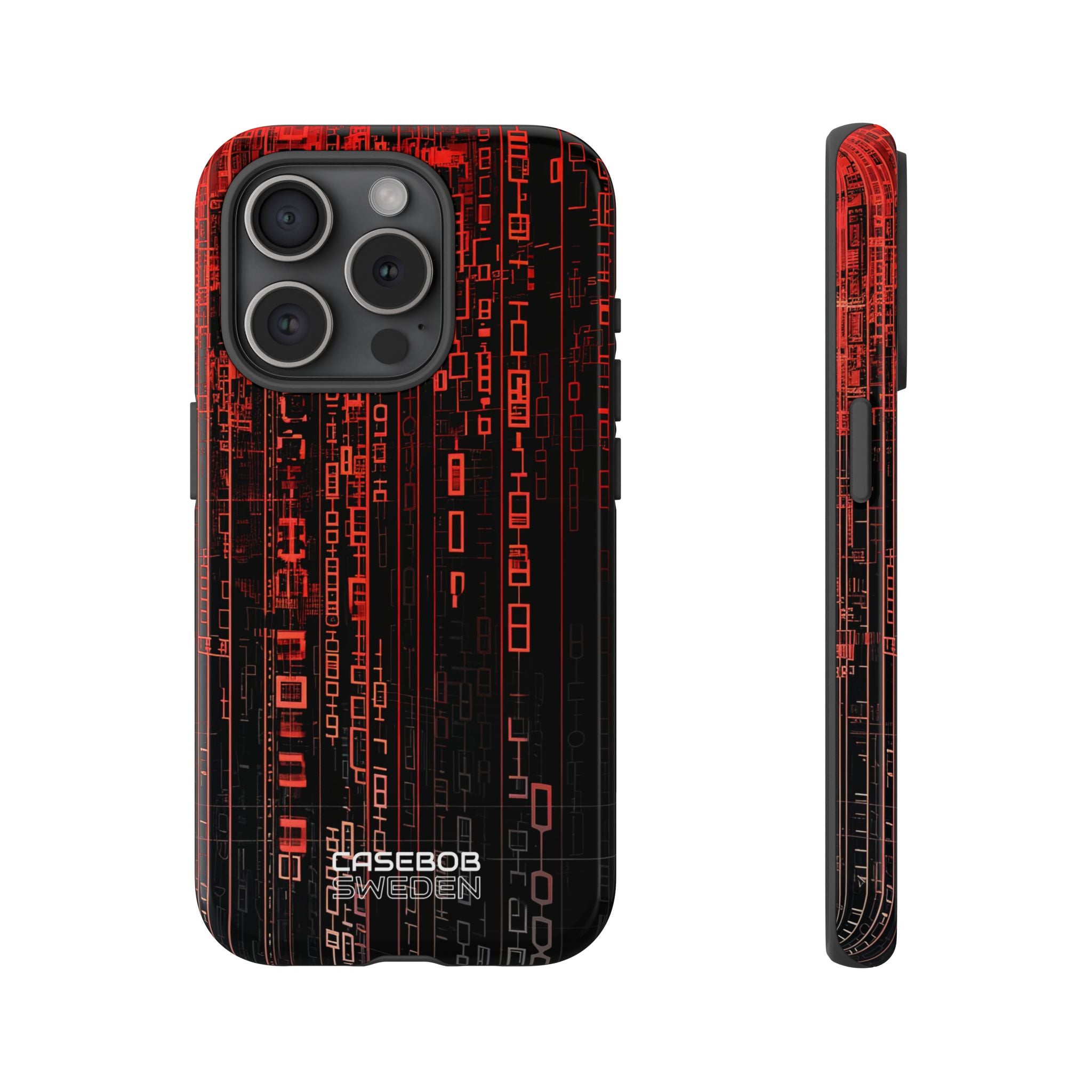 Neon Circuit Dreams iPhone 15 - Resistente