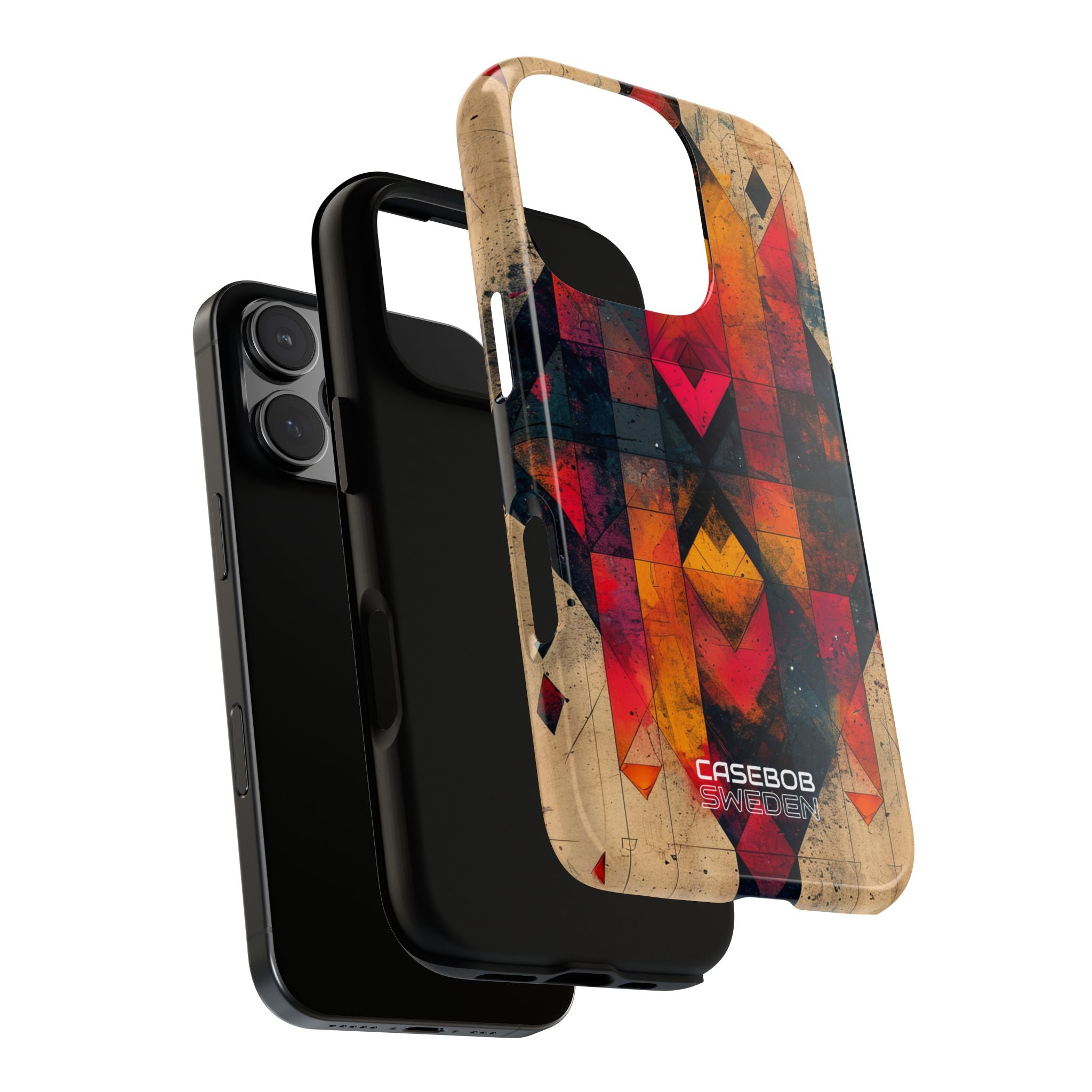 Fiery Symmetry Fusion iPhone 16 – Robust