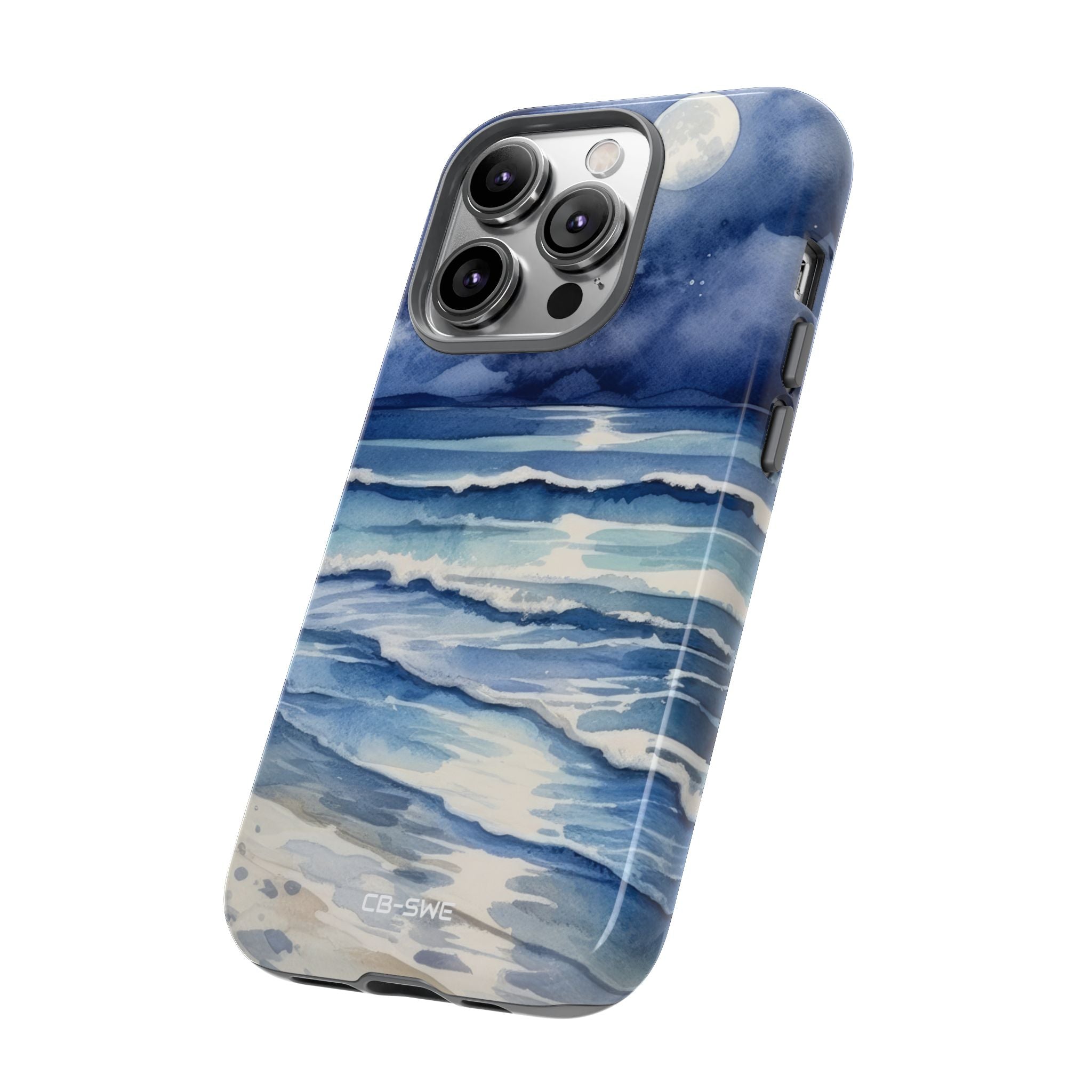 Moonlight Reflects Waves - iPhone Case
