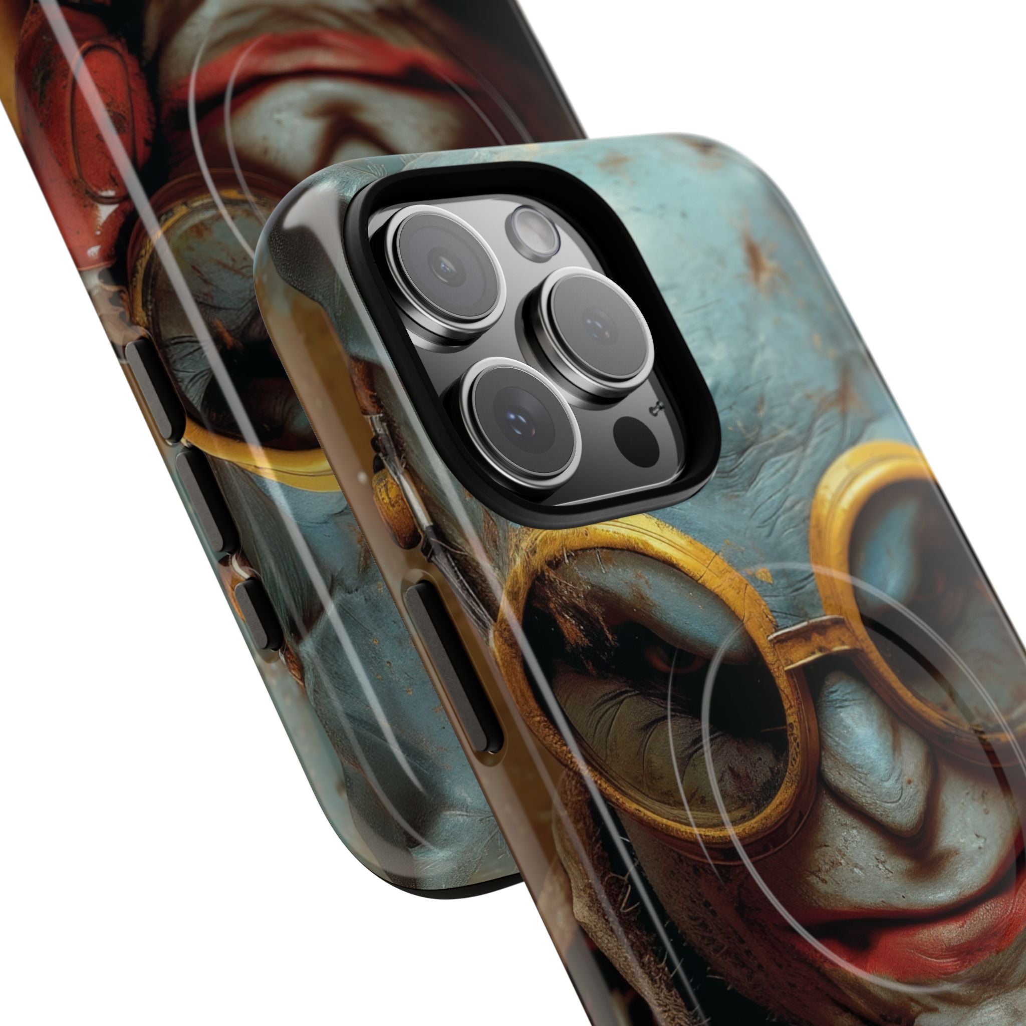 Steampunk Masked Adventurer iPhone 16 - Tough+