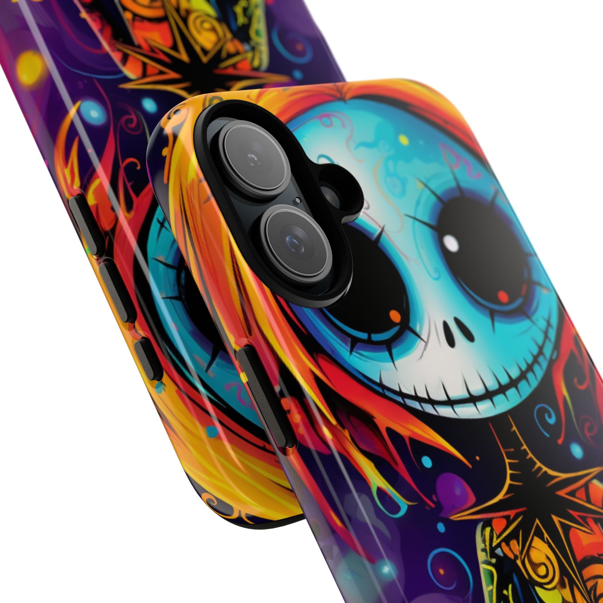Skeletal Figure Laughs - iPhone Case