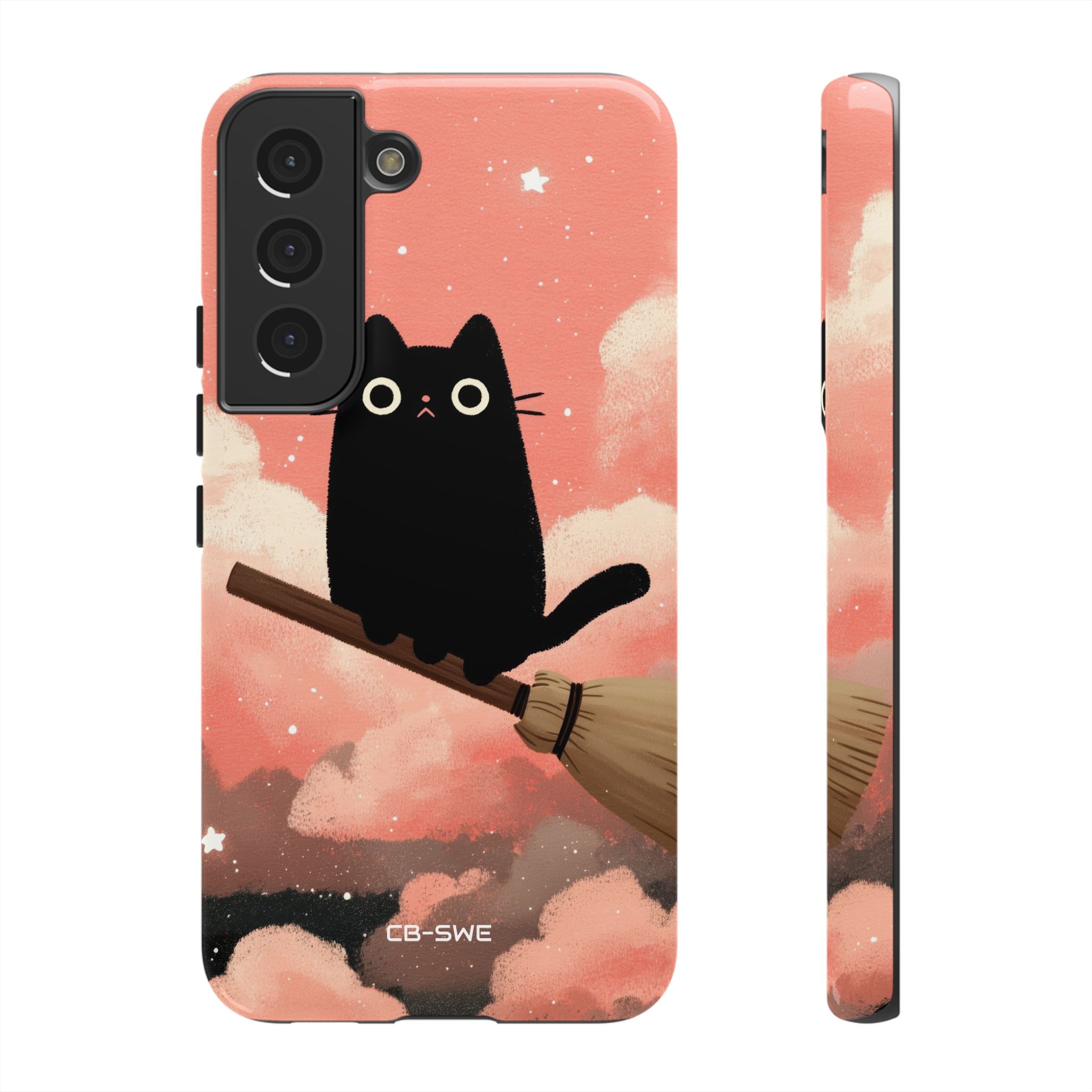 Cat Rides Broom - Samsung Case