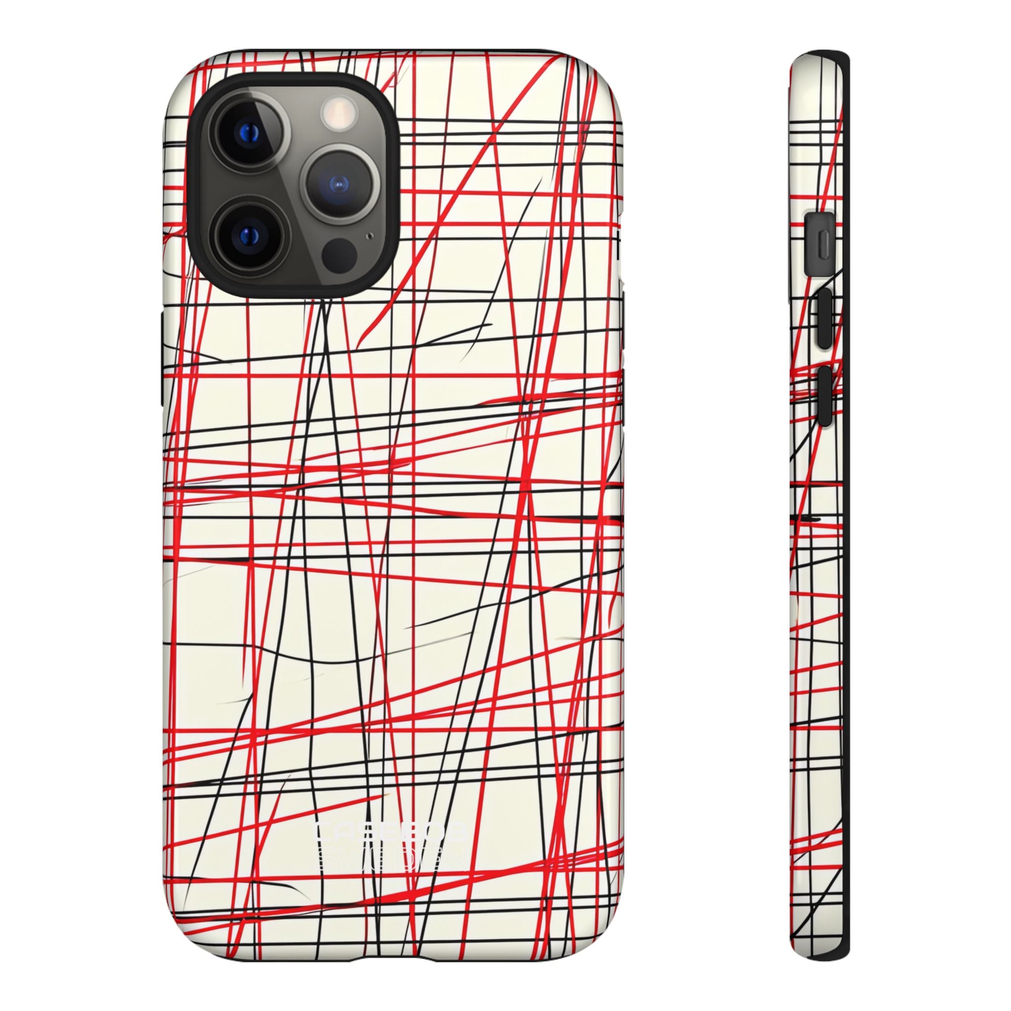 Crimson Wire Tangle iPhone 12 - Tough