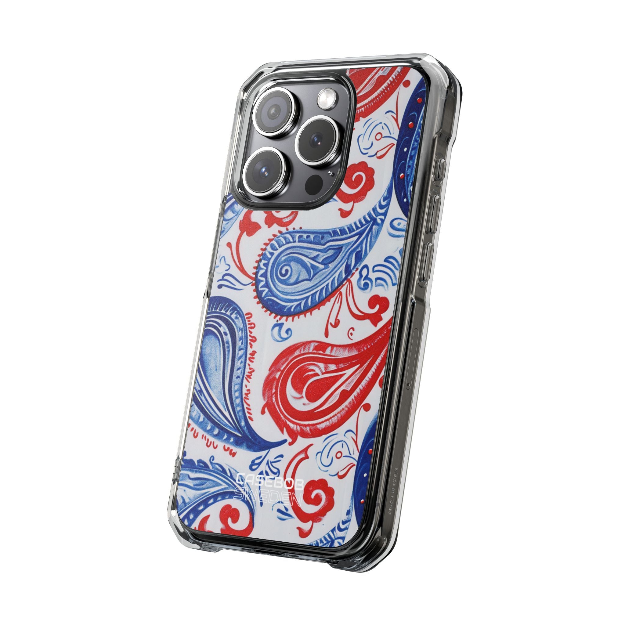 Vibrant Paisley Swirls iPhone 15 - Impact Clear+