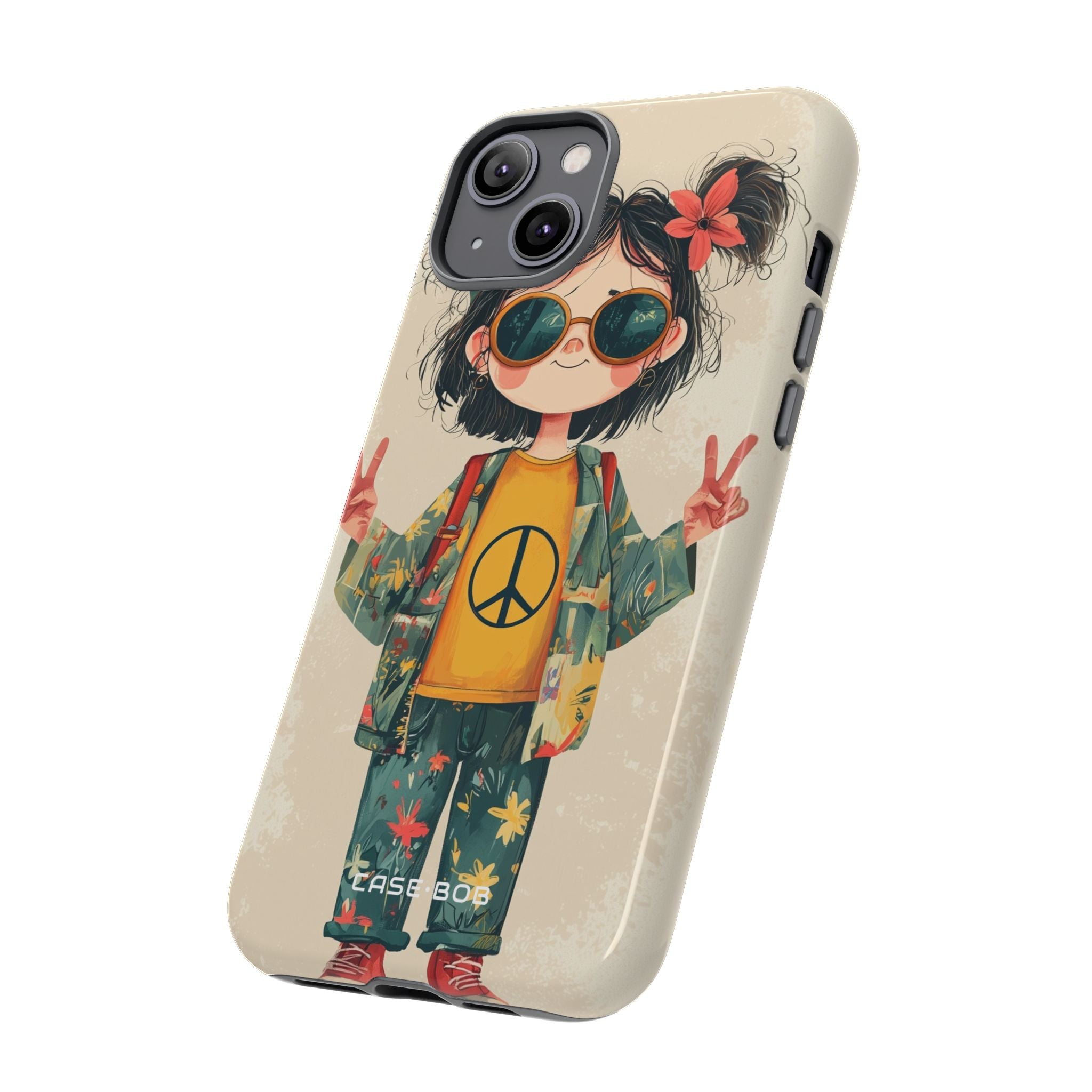Peace Pigtails iPhone 14 Plus Case - Tough
