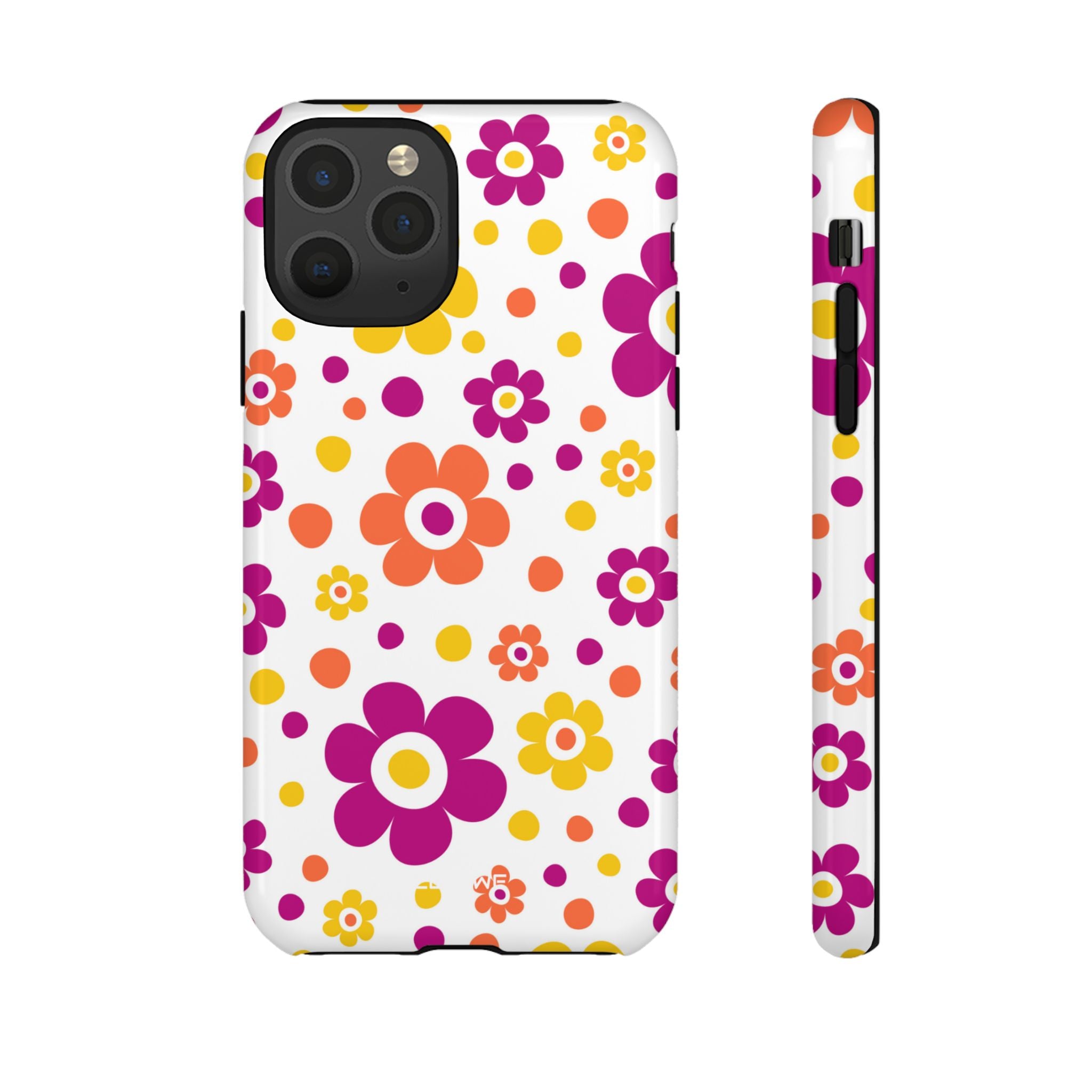 Retro Floral Playfulness - iPhone Case