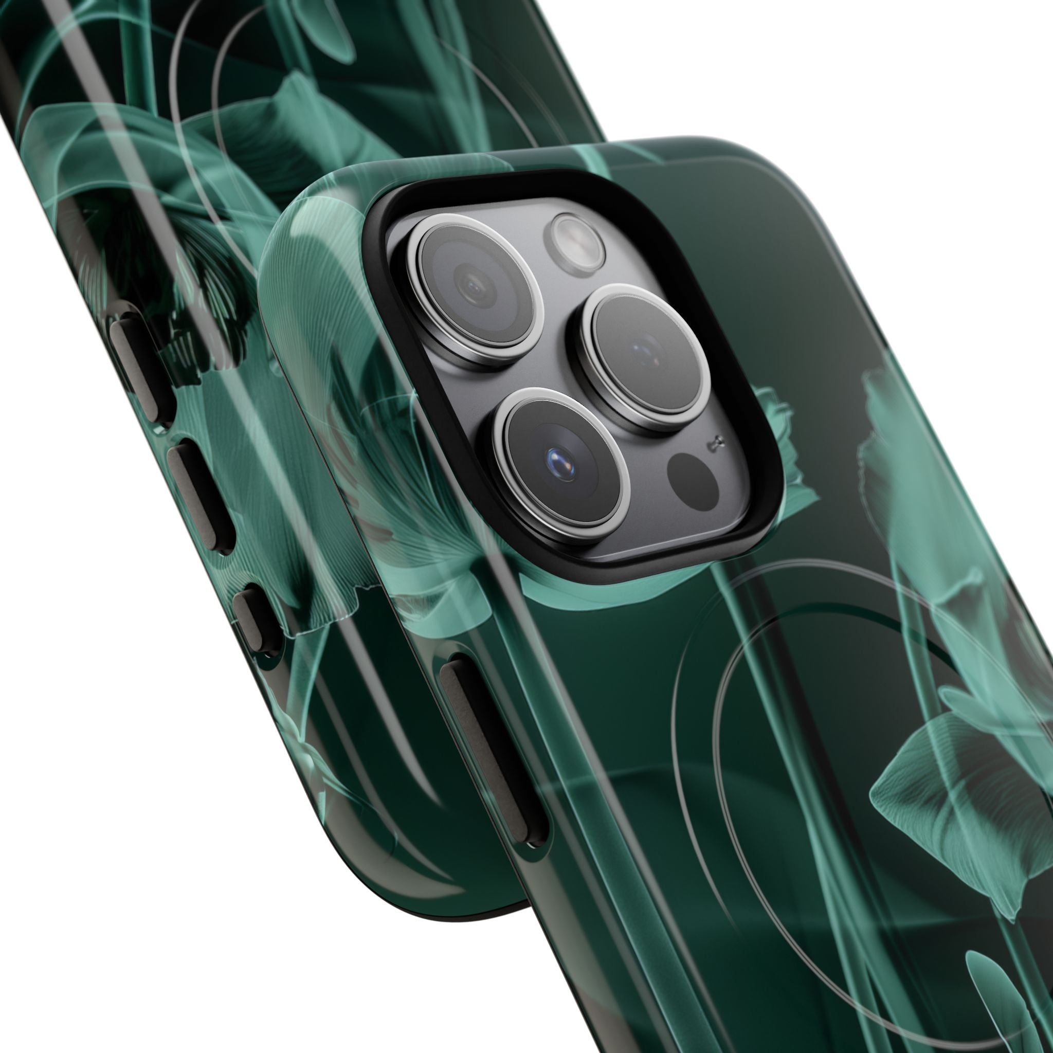 Teal Bloom Radiance iPhone 15 - Tough+