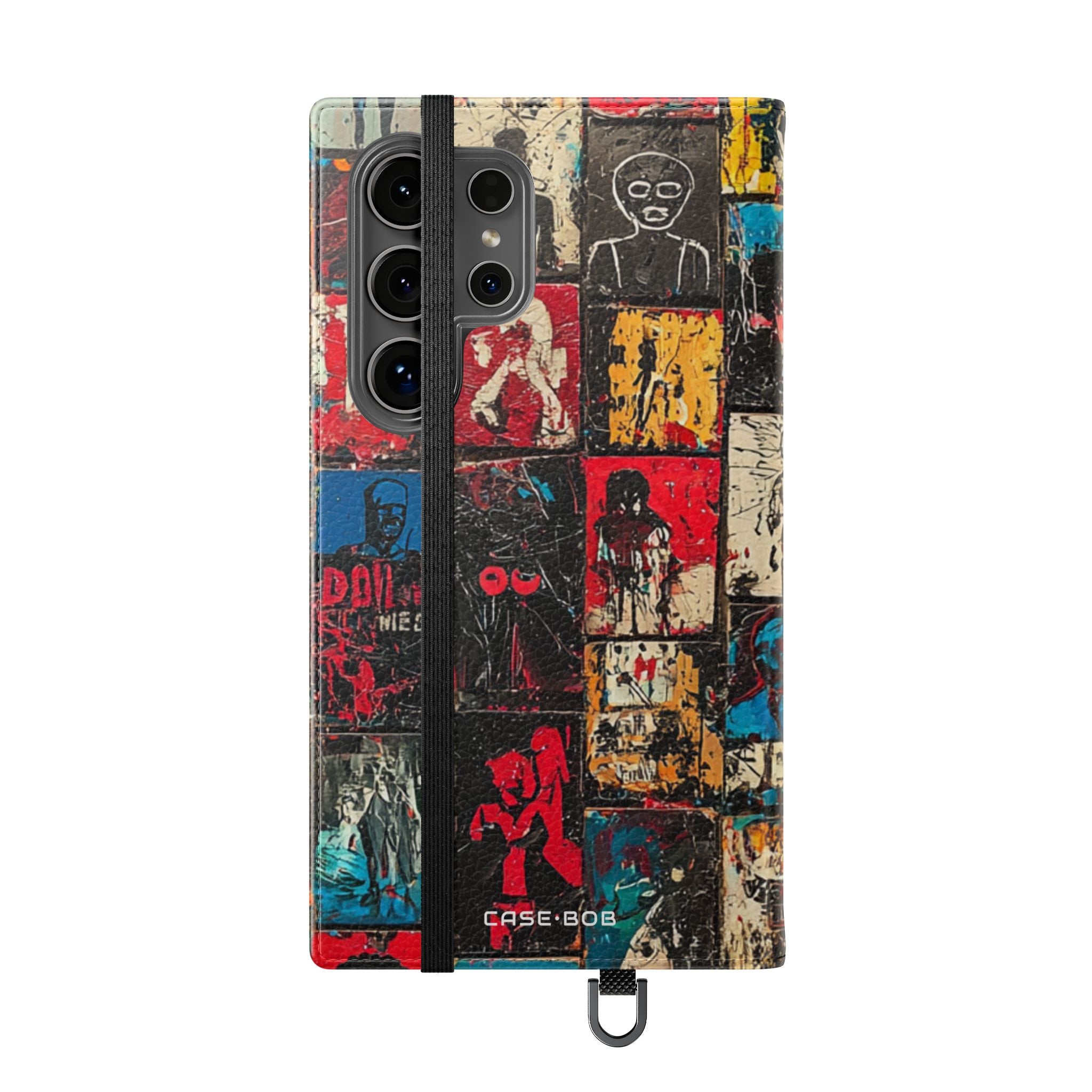 Portrait Grid Crimson - Samsung S24 Ultra Case - Wallet