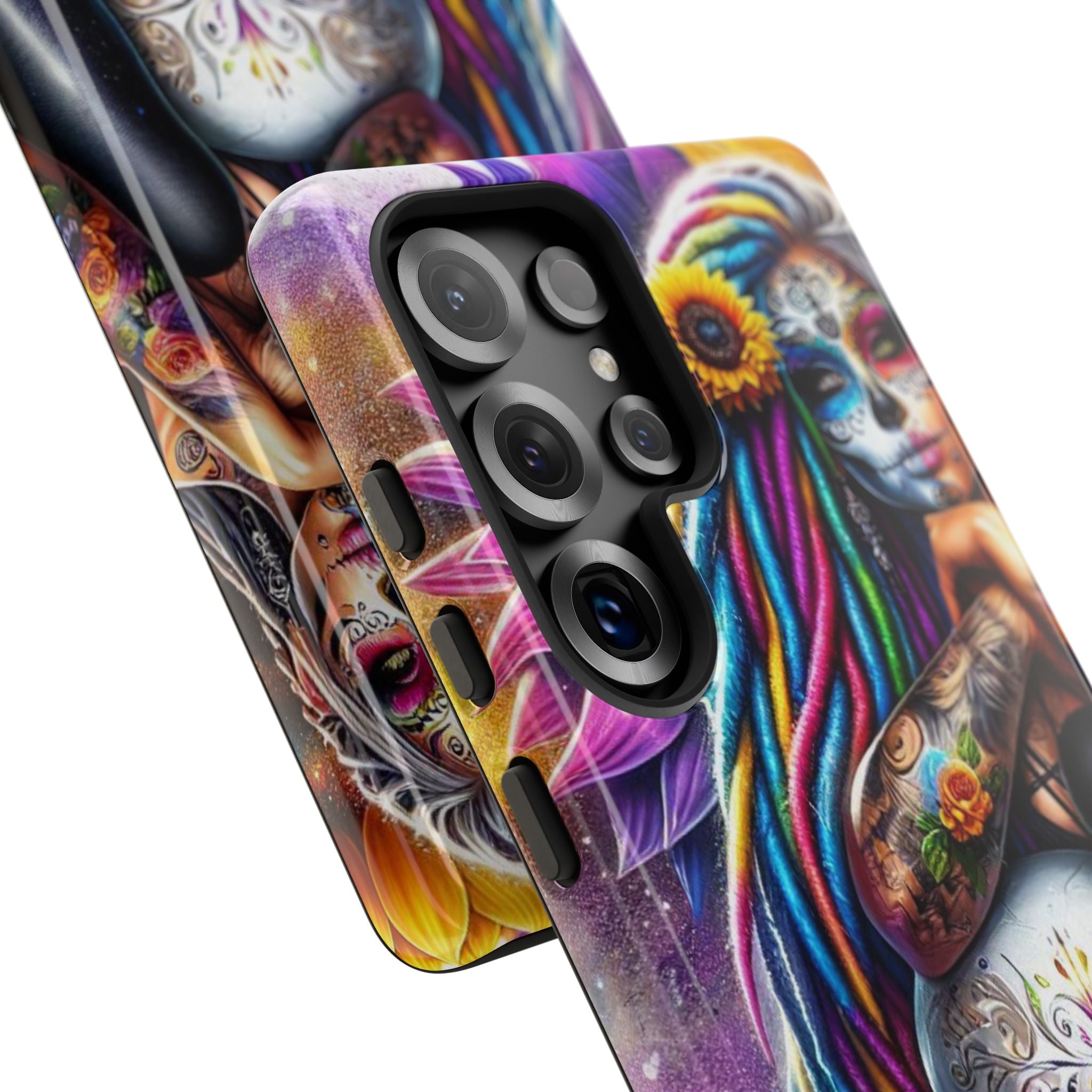 Sunflower Skull Glow Samsung S25 Ultra Case - Tough