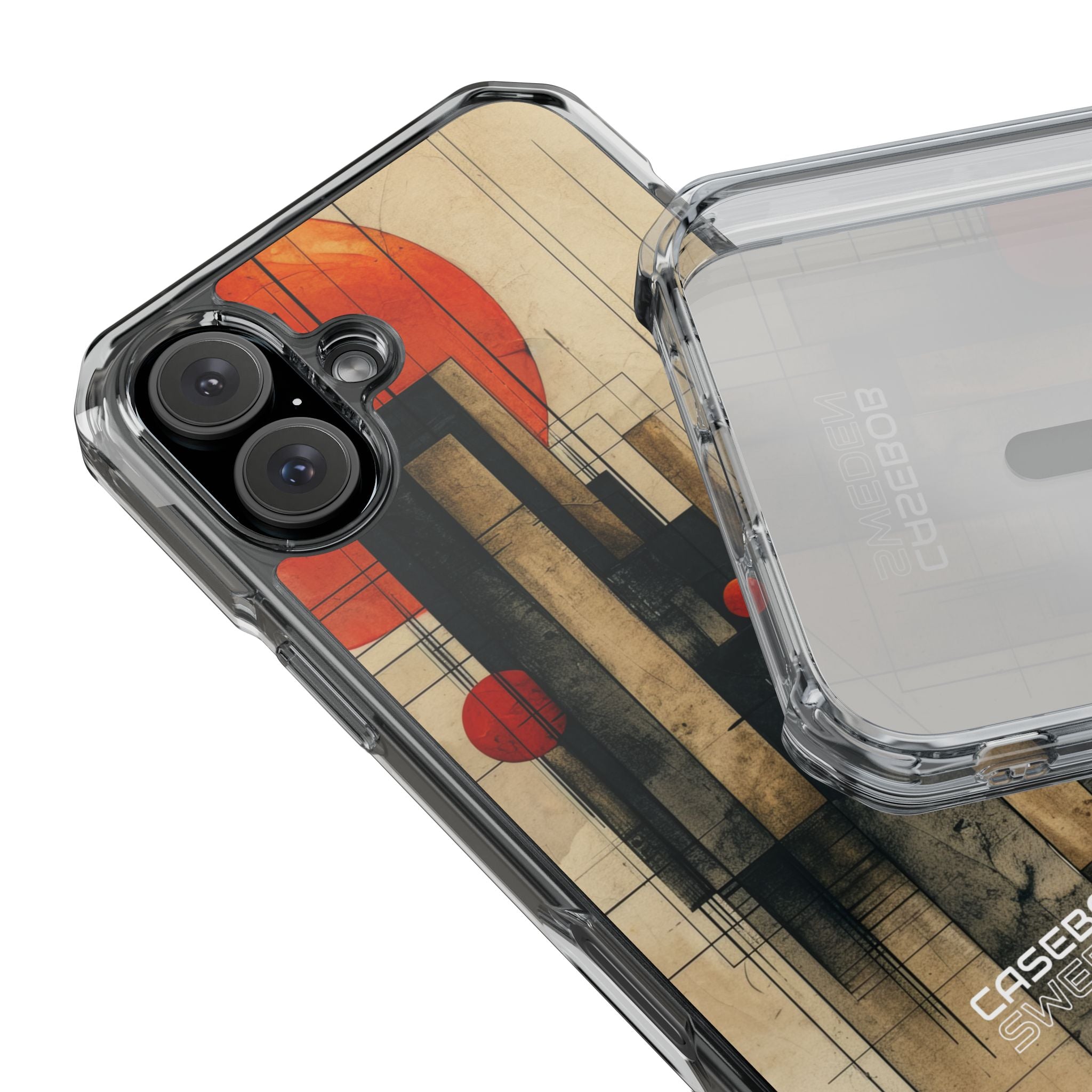 Geometric Cityscape Essence iPhone 16 - Impact Clear+