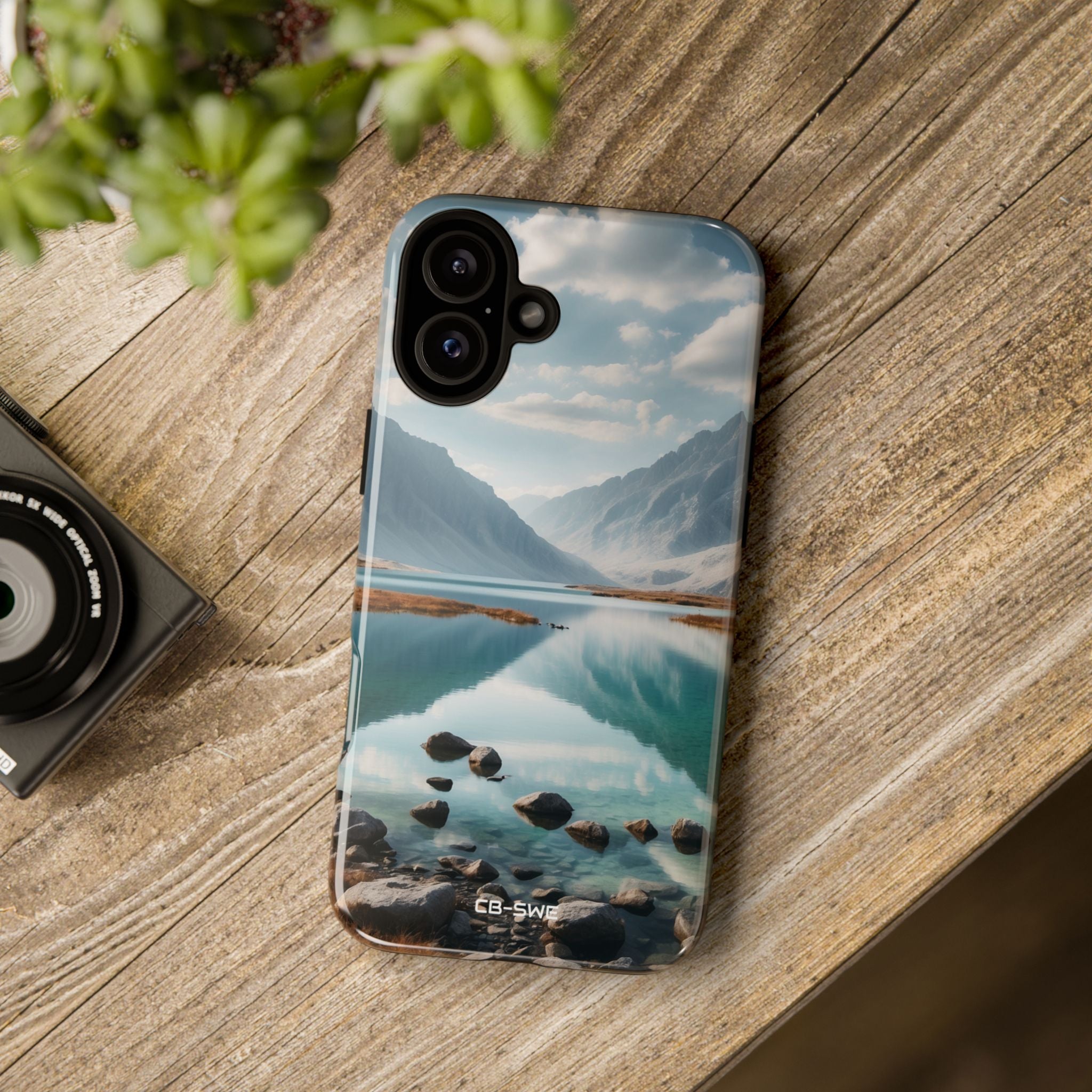 Mountain Reflections Swim - iPhone Case