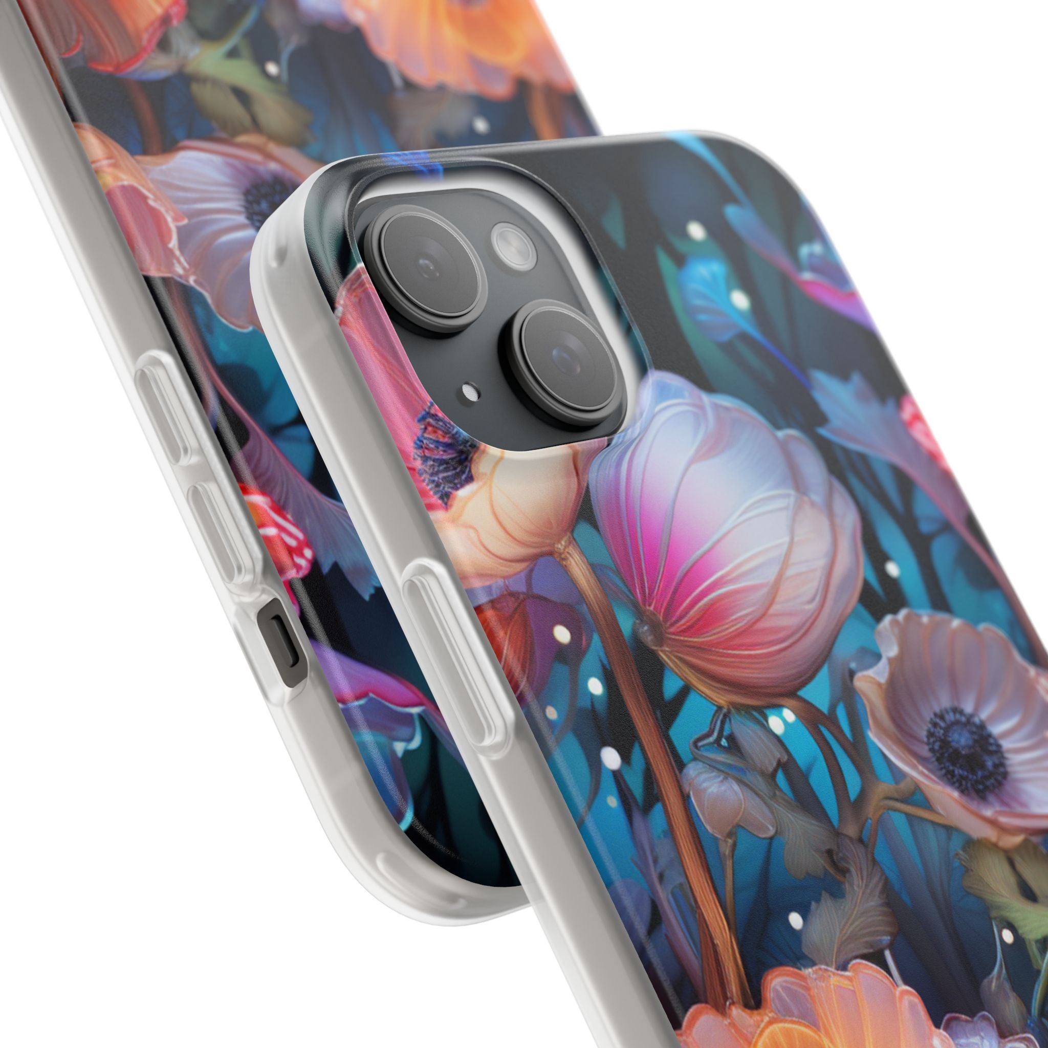Translucent Bloom iPhone 15 Plus Case - Soft