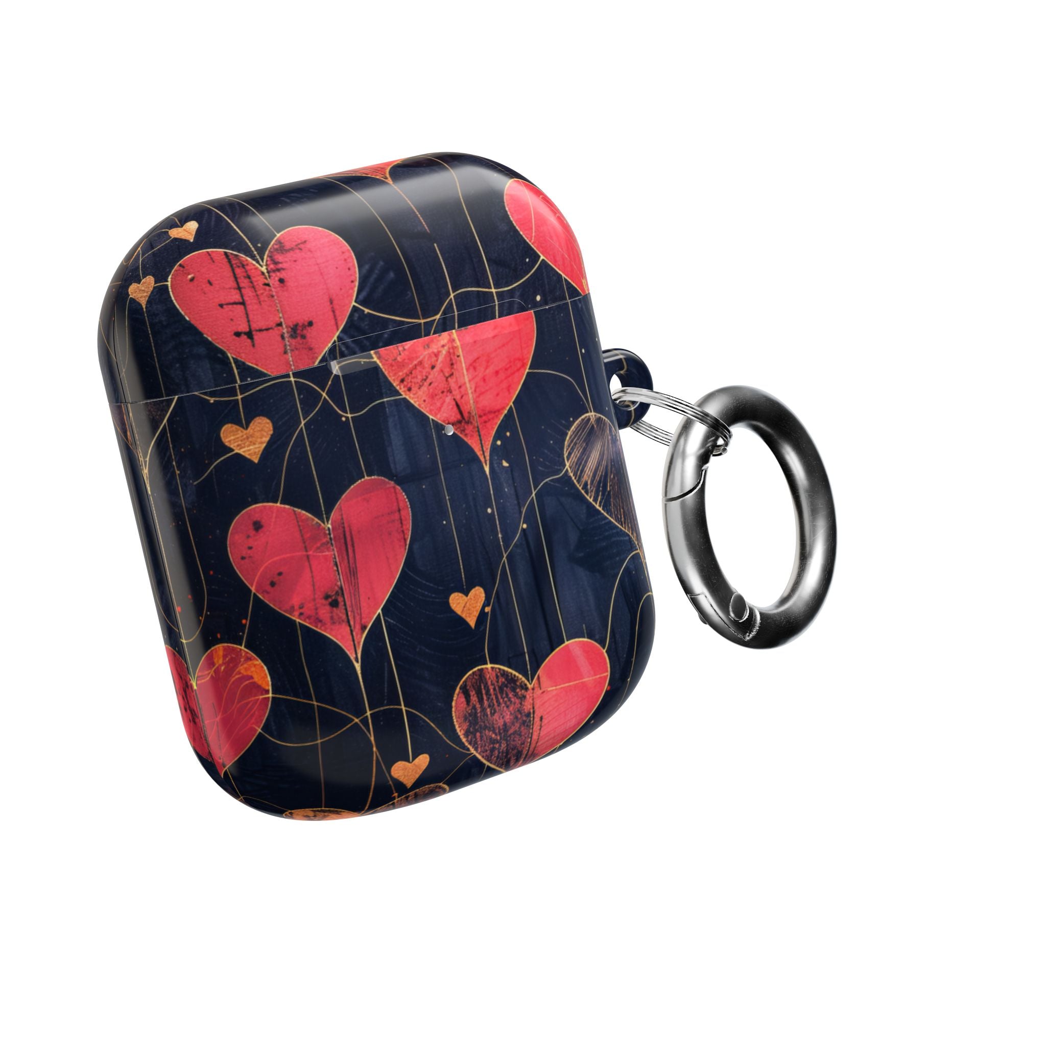 Rauhallinen sydänruudukko - AirPods Case