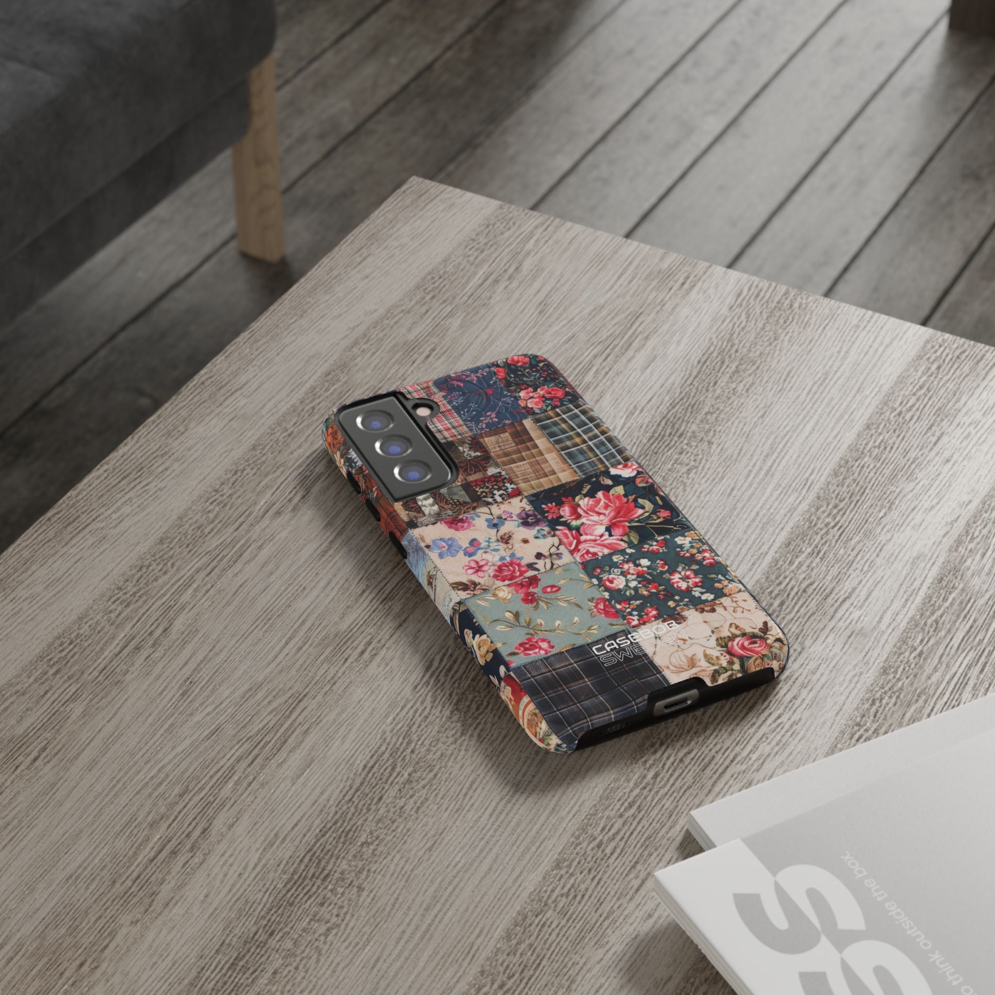 Trapunta floreale patchwork Samsung S21 - Tough