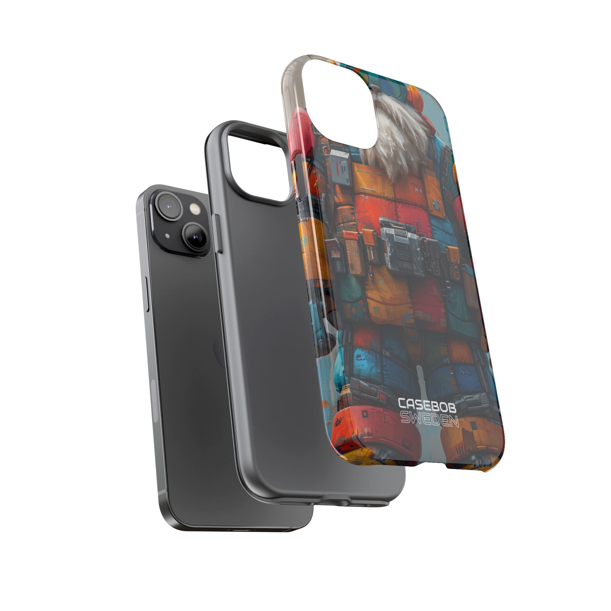Whimsical Robot Wanderer iPhone 14 - Tough