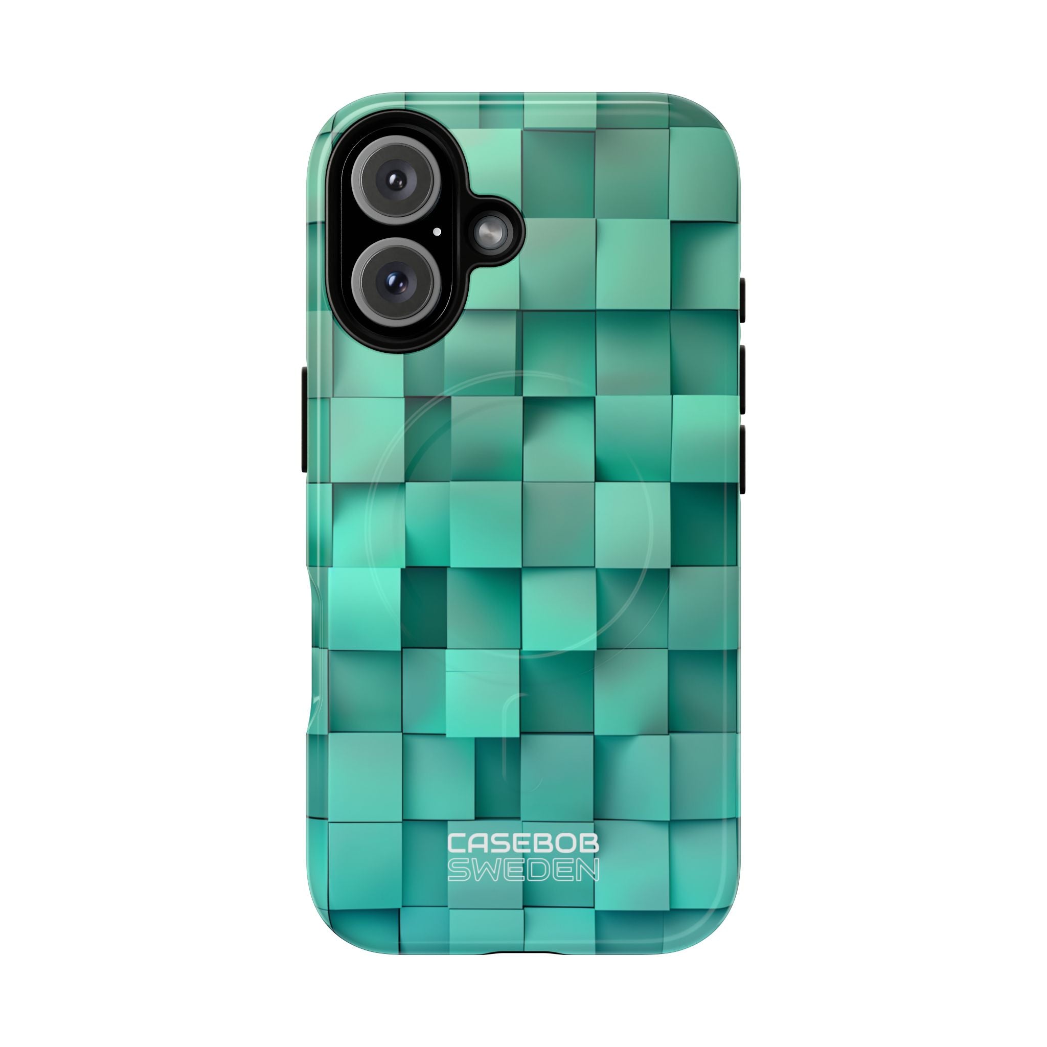 Folded Blue Squares iPhone 16 - Tough+