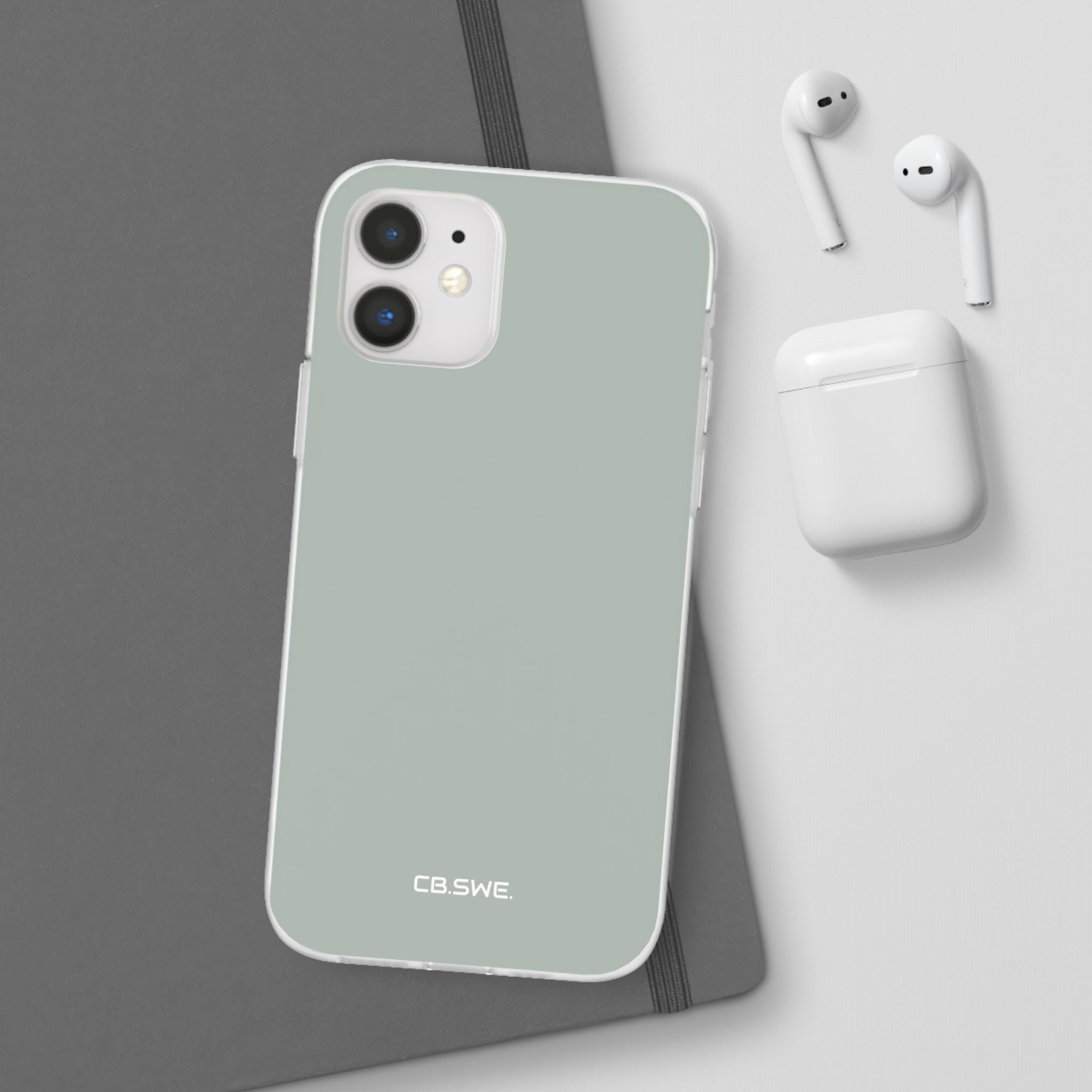 Aschgraue iPhone-Hülle – Flexi