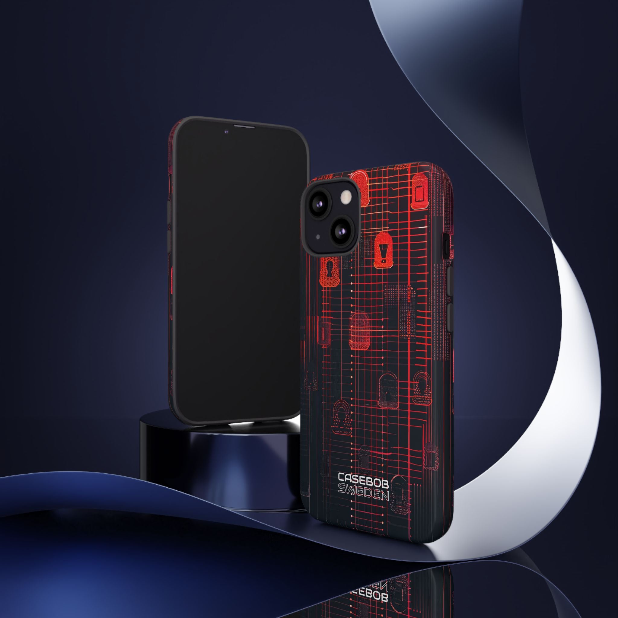 Cyber Locks Grid iPhone 13 - Tough