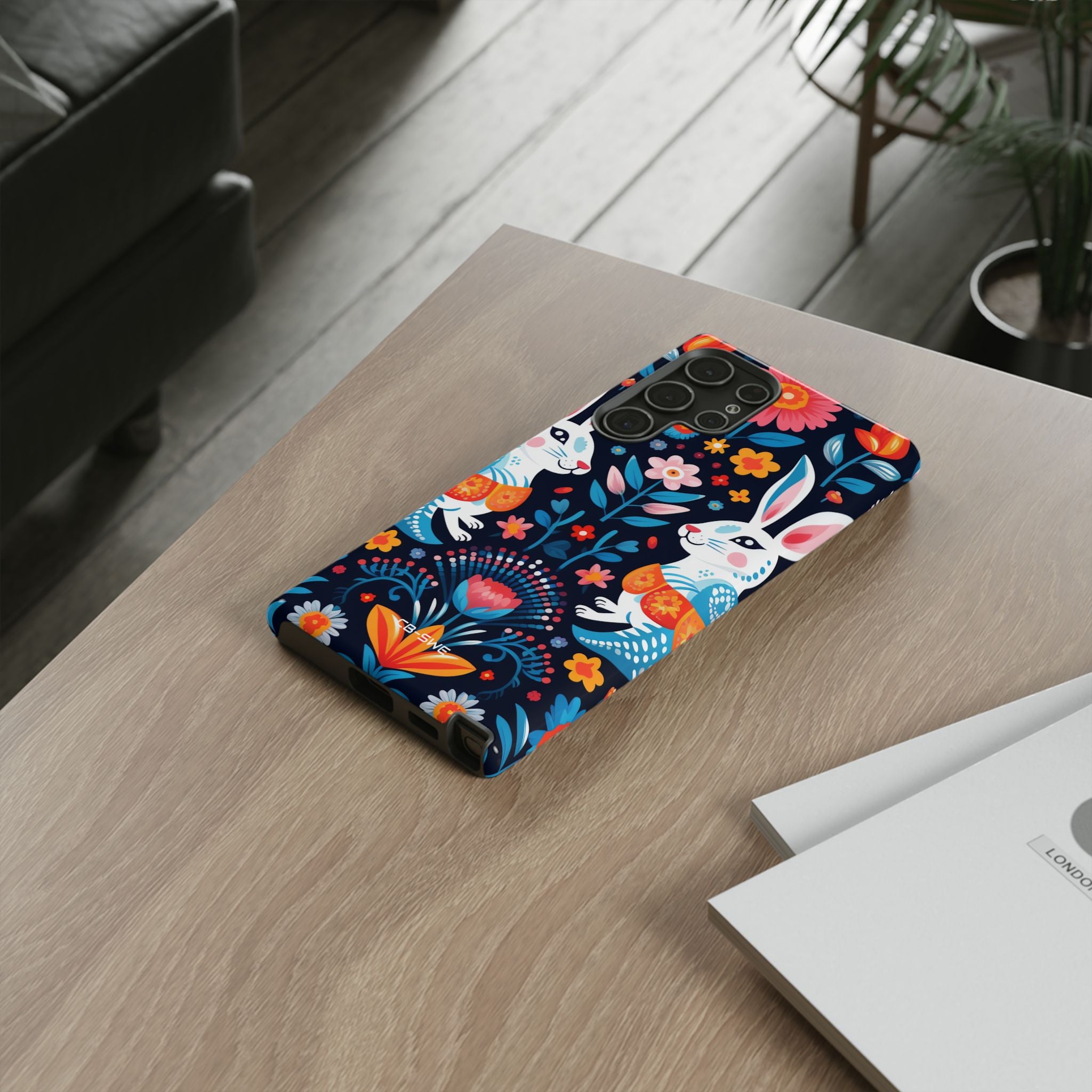 Bunnies Hop Flowers - Samsung Case
