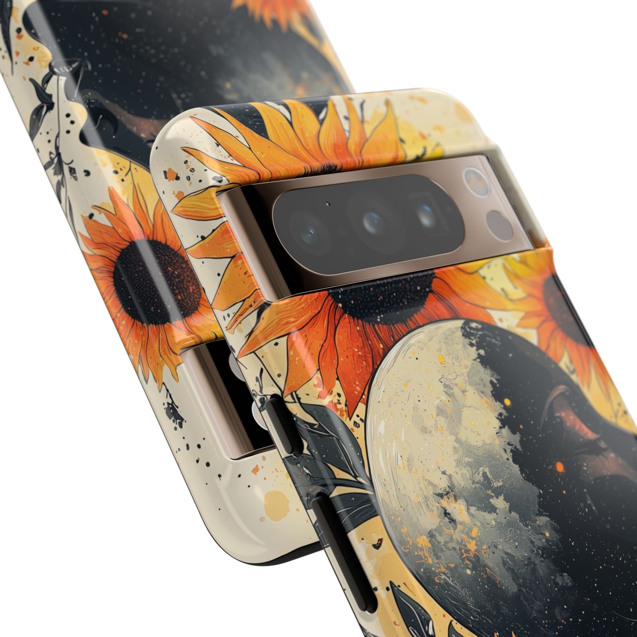 Sunflower Embraces Moon - Google Pixel Case