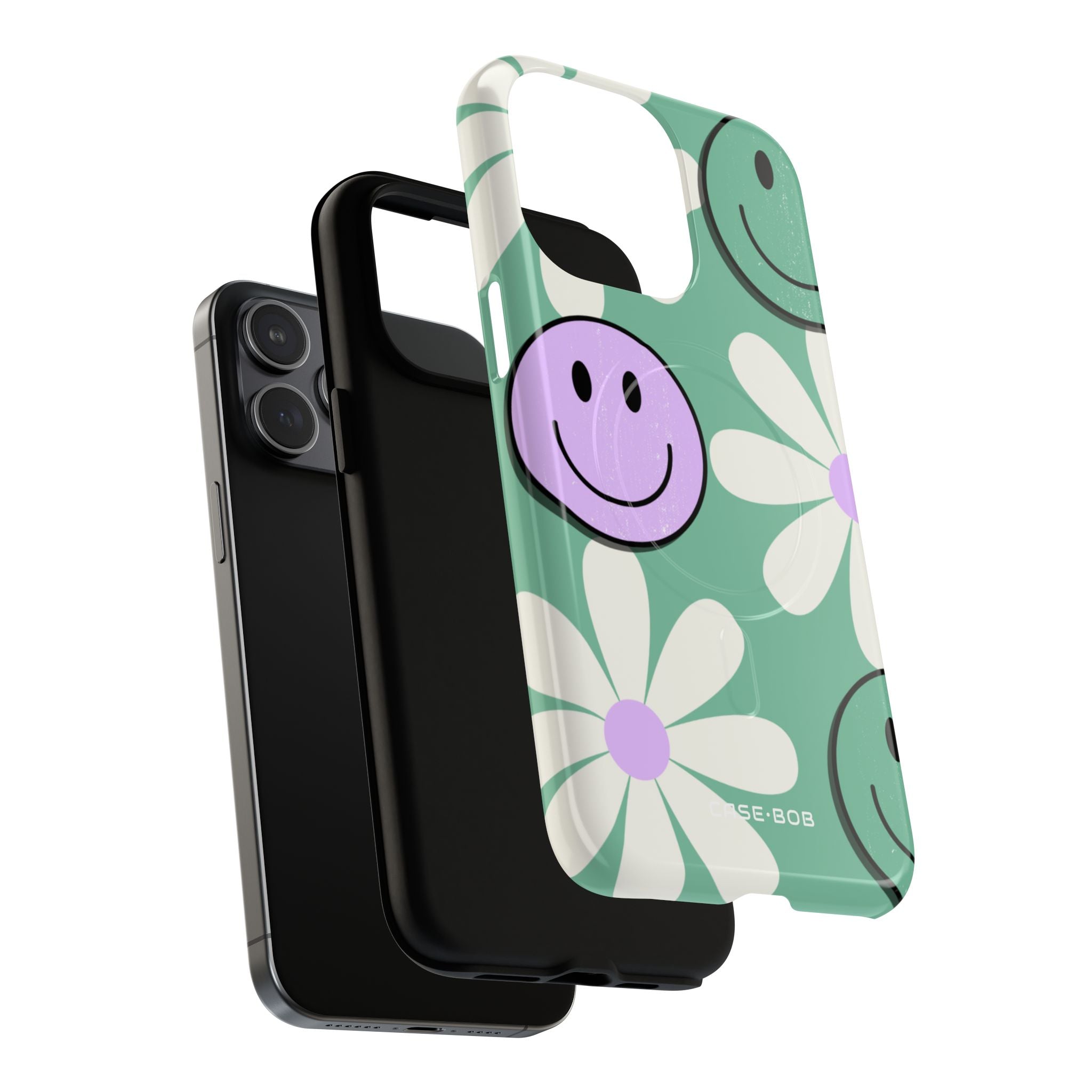 Smiley Daisy Glow iPhone 15 Pro Max Case - Tough+
