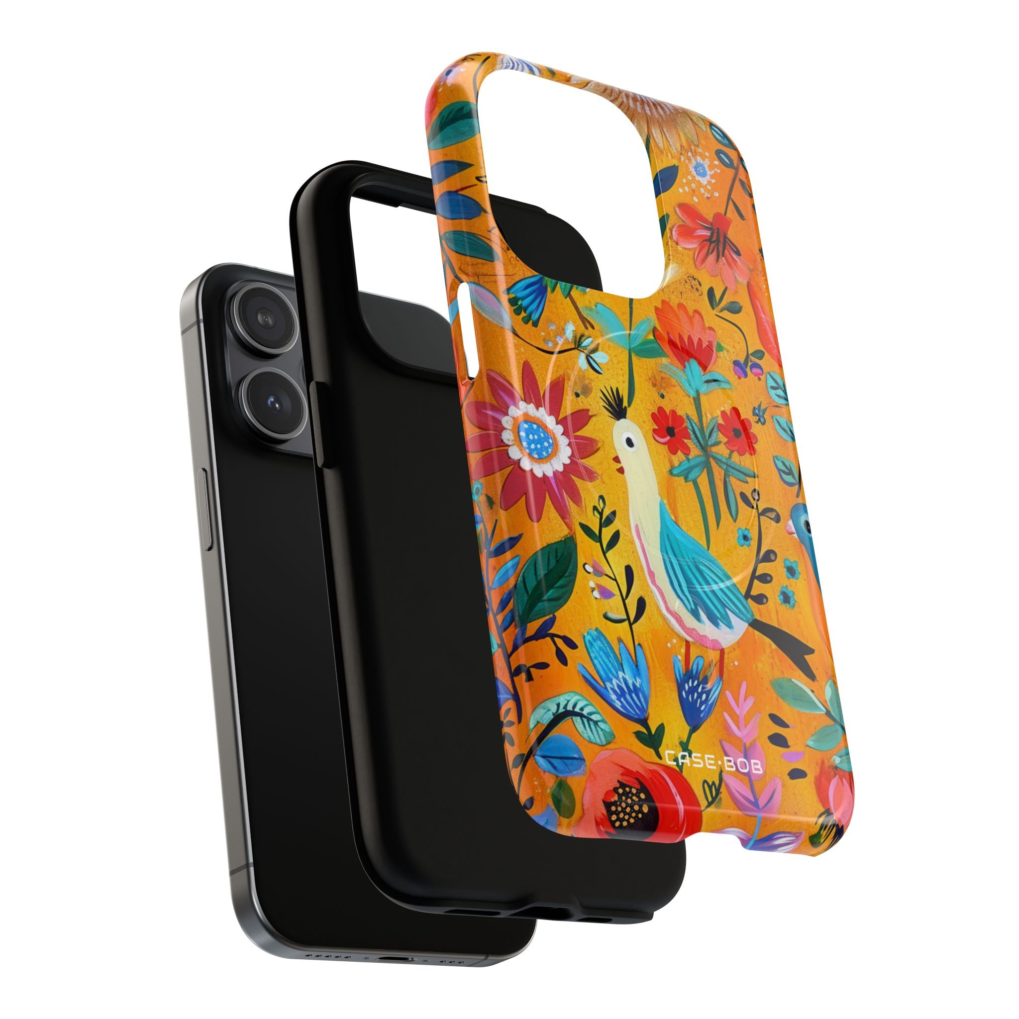 Colorful Birds Bloom iPhone 15 Pro Case - Tough+