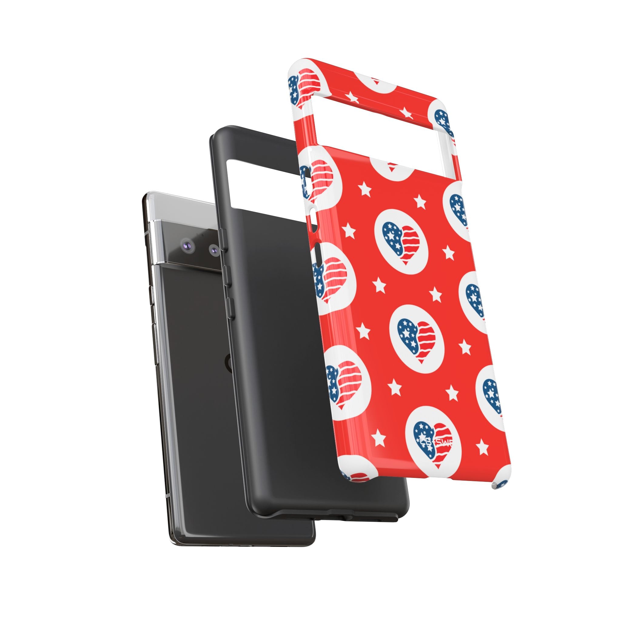 Hearts Celebrate Freedom - Google Pixel Case