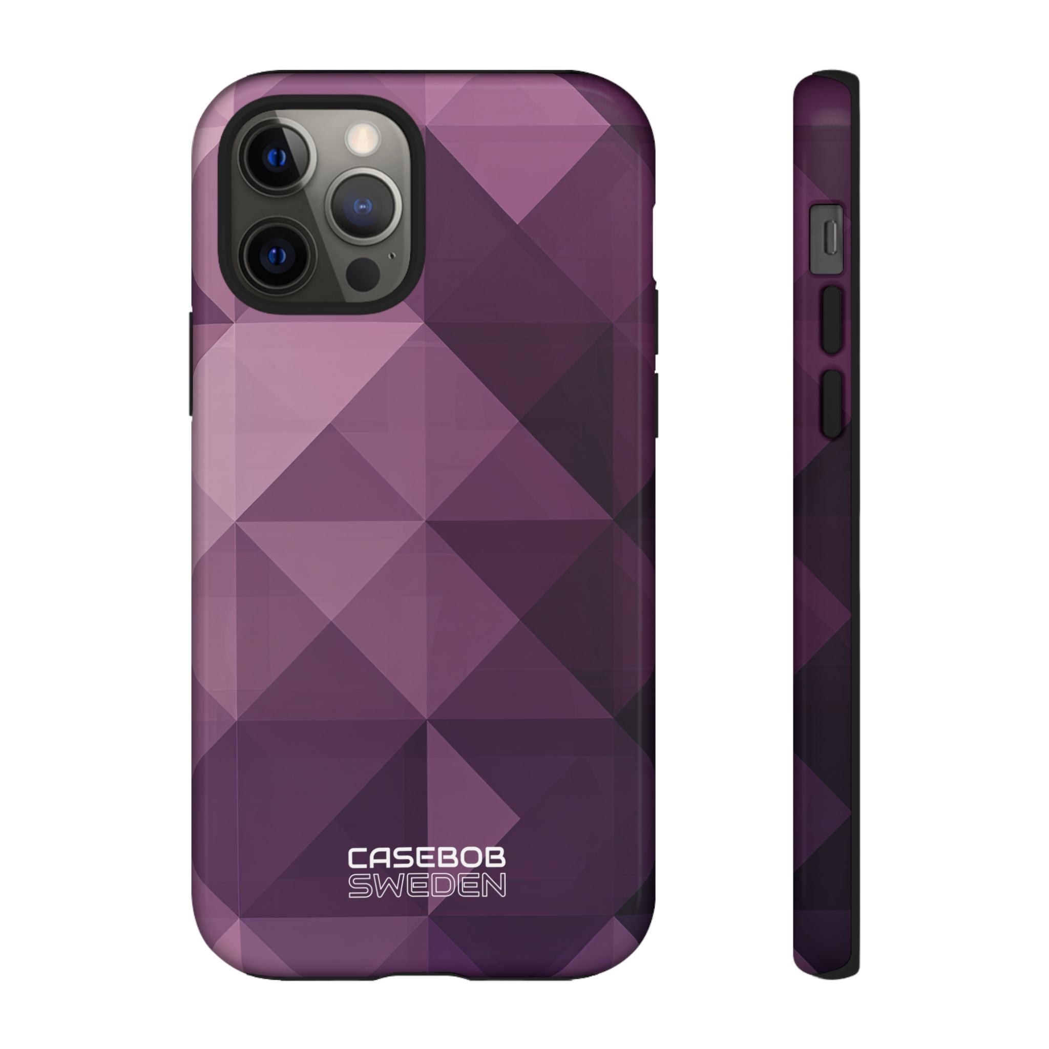 Purple Geometric Mosaic iPhone 12 - Tough