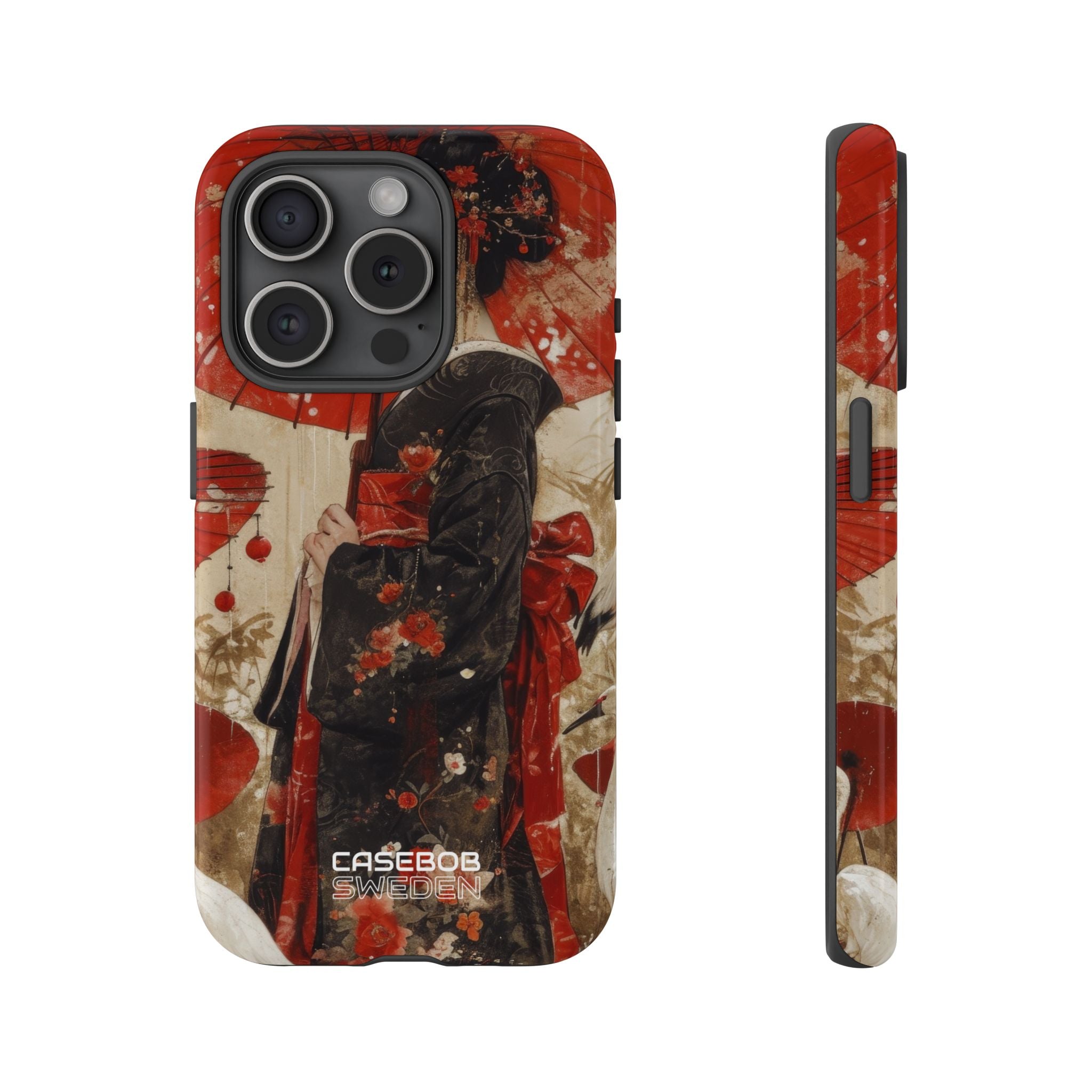 Scarlet Crane Dreams iPhone 15 - Tough