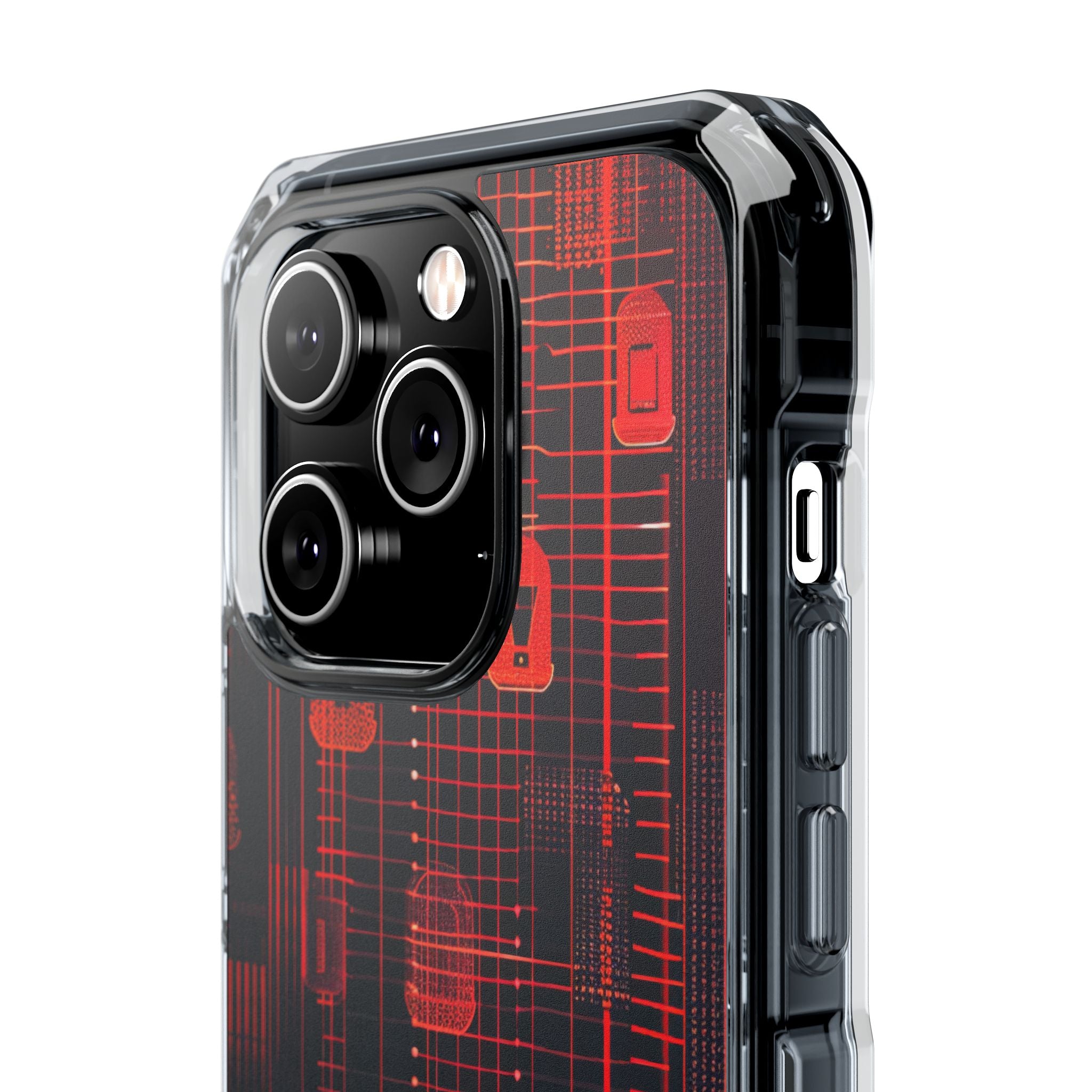 Cyber Locks Grid iPhone 14 - Impact Clear+