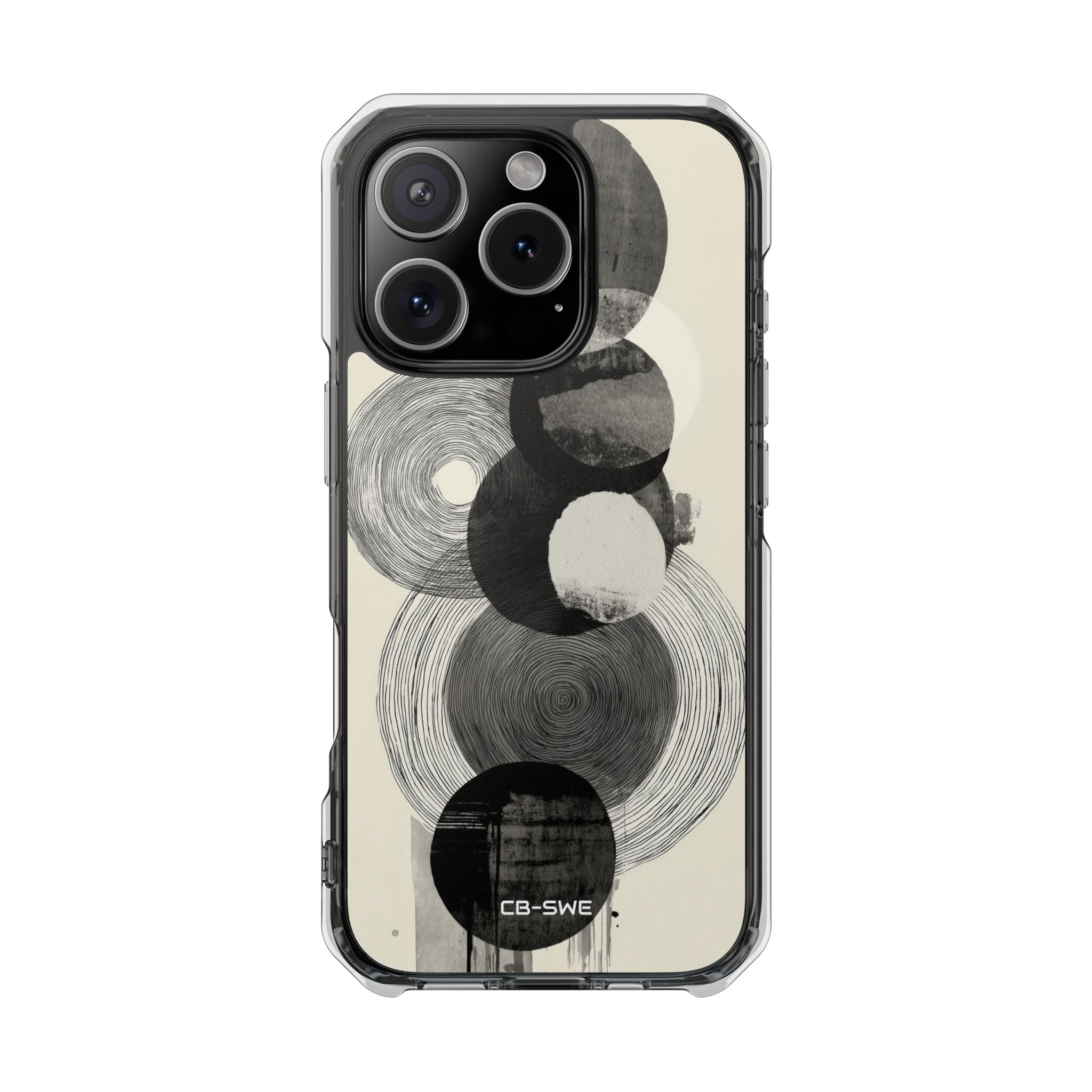 Circles Embrace Lines iPhone Case - Impact