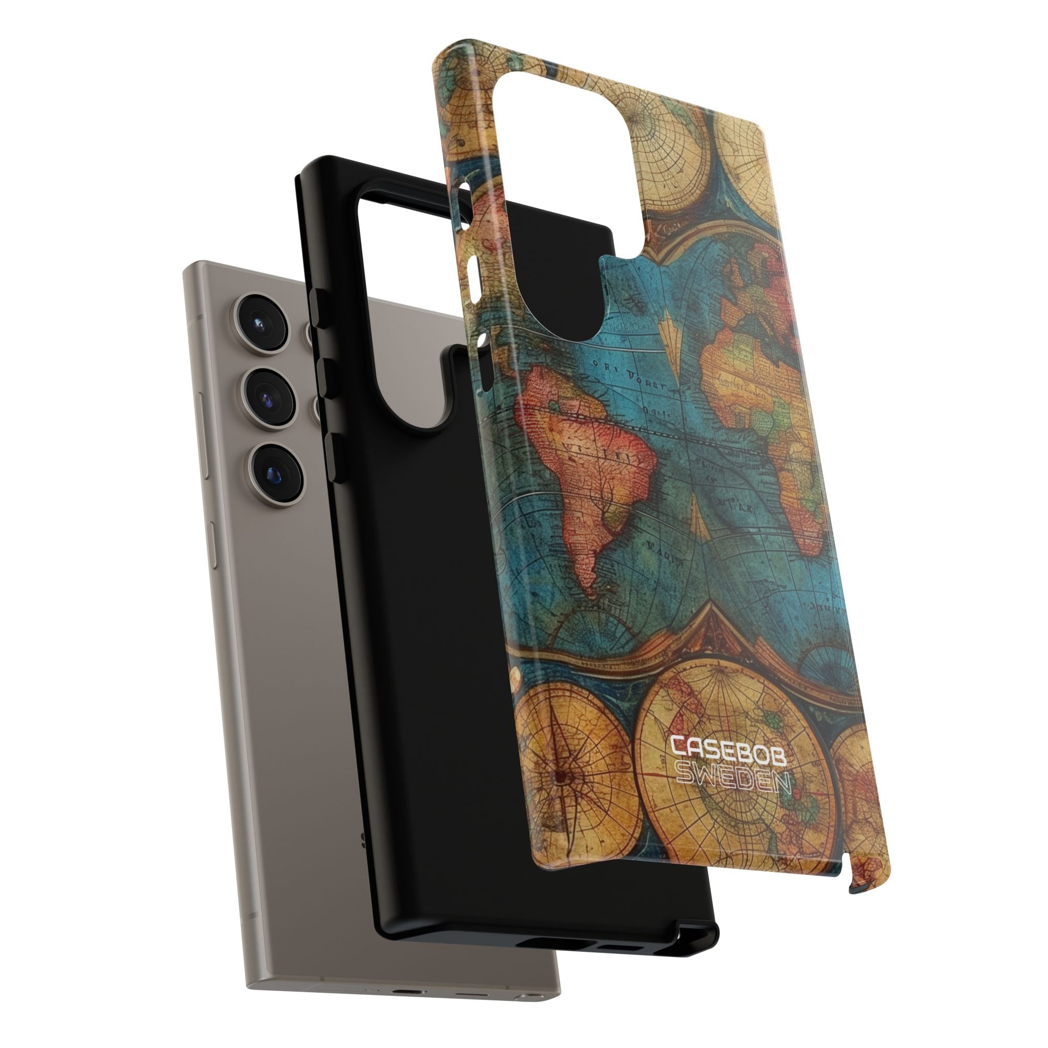 Vintage World Map Samsung S24 - Tough