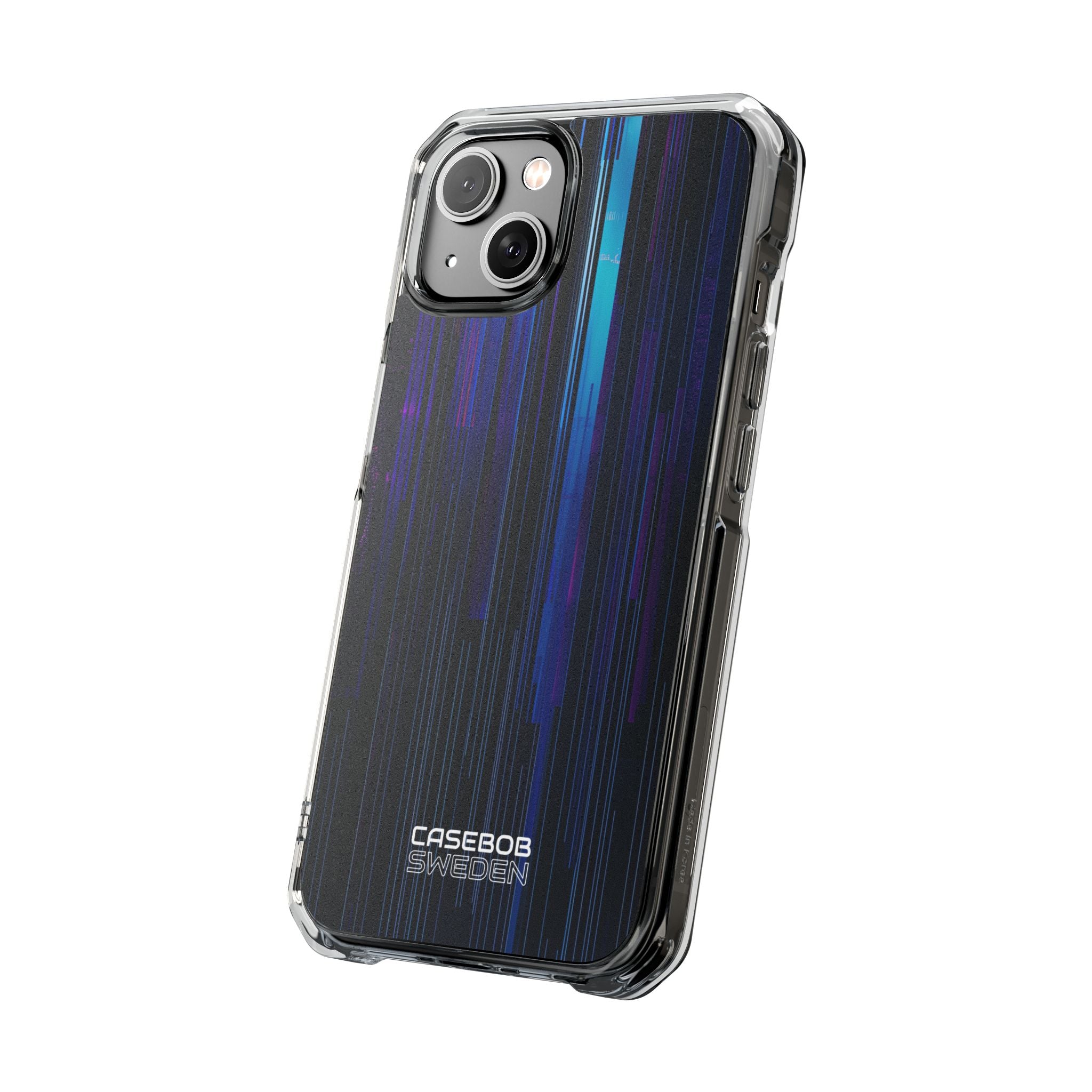 Neon Glitch Stripes iPhone 14 - Impact Clear+