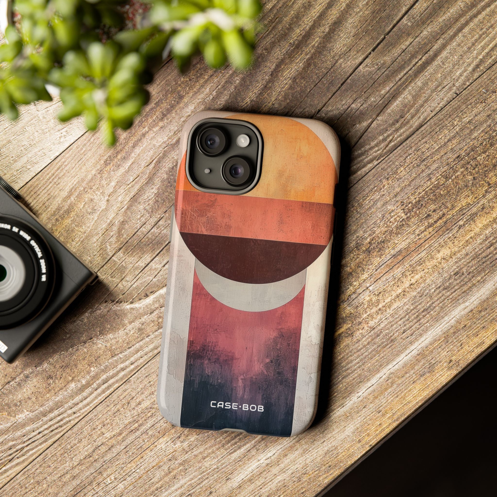 Sunset Orb iPhone 15 Case - Tough