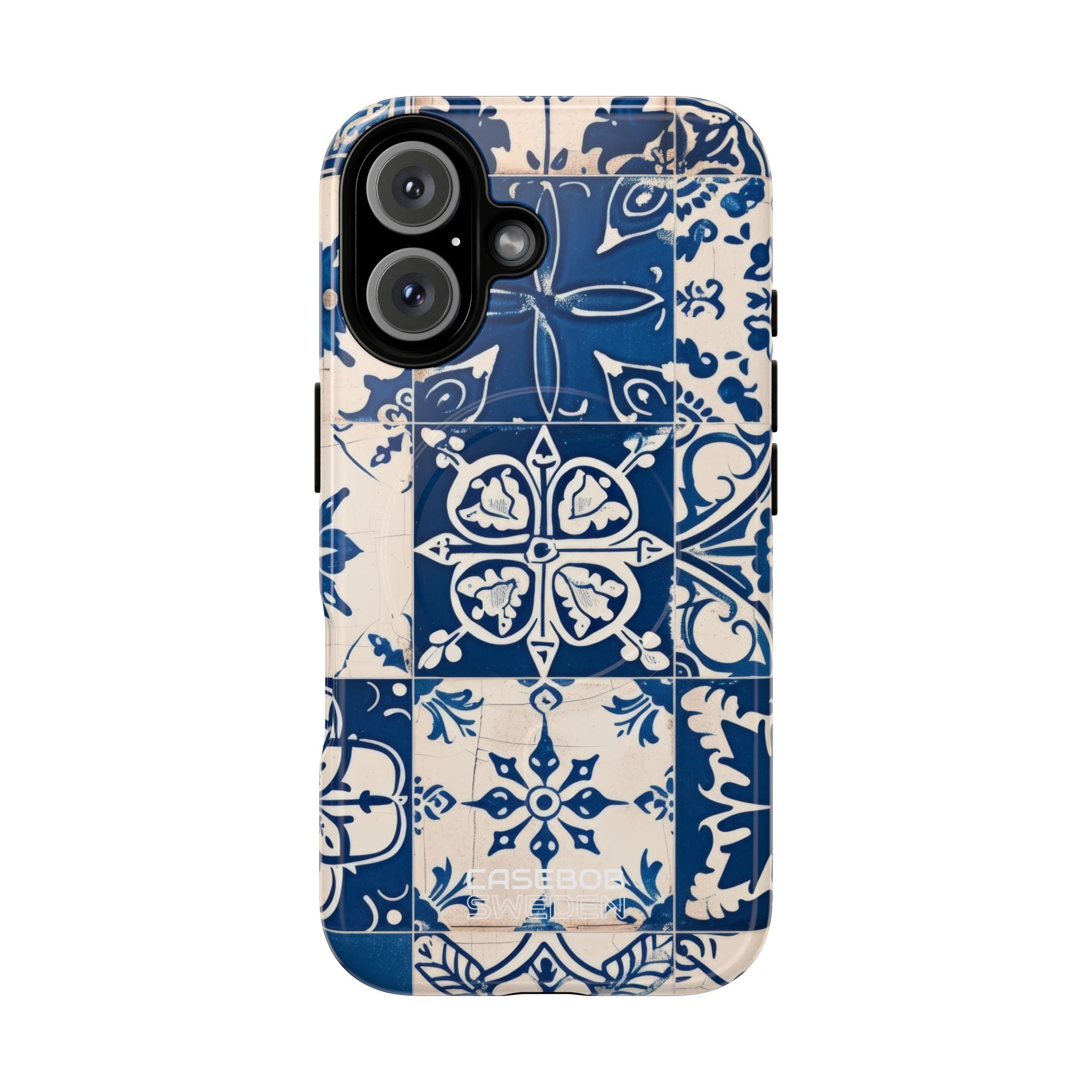 Ornate Blue Tiles iPhone 16 - Tough+