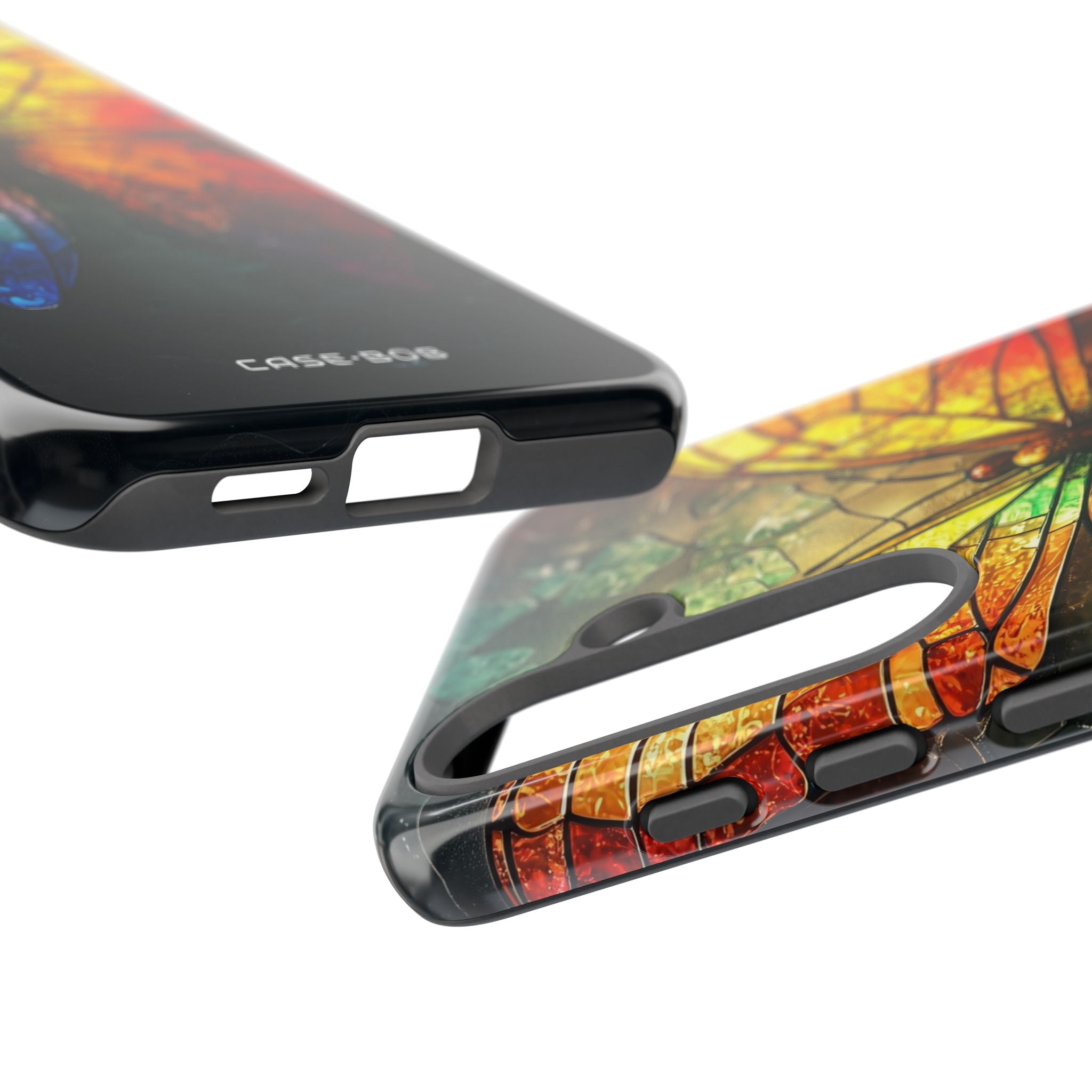 Stained Glass Butterfly Samsung S25 Case - Tough