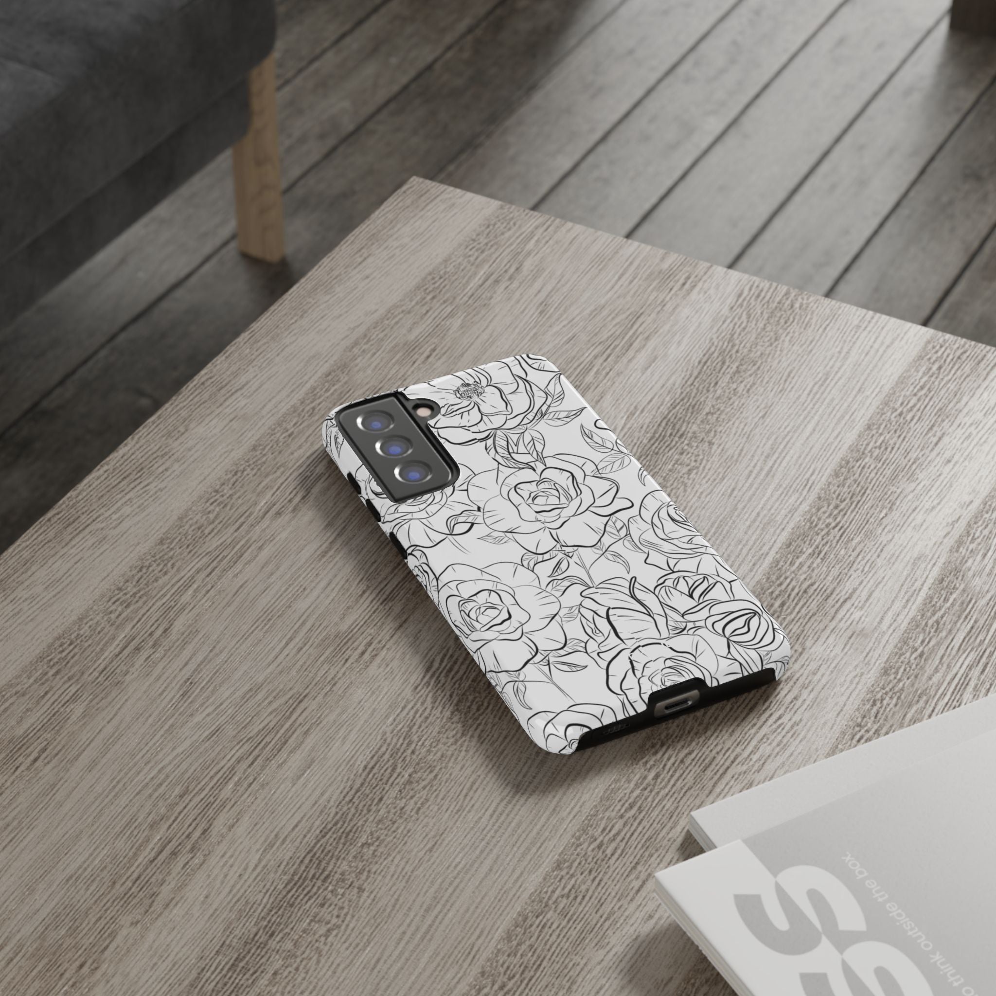 Intricate Rose Sketches - Samsung Case
