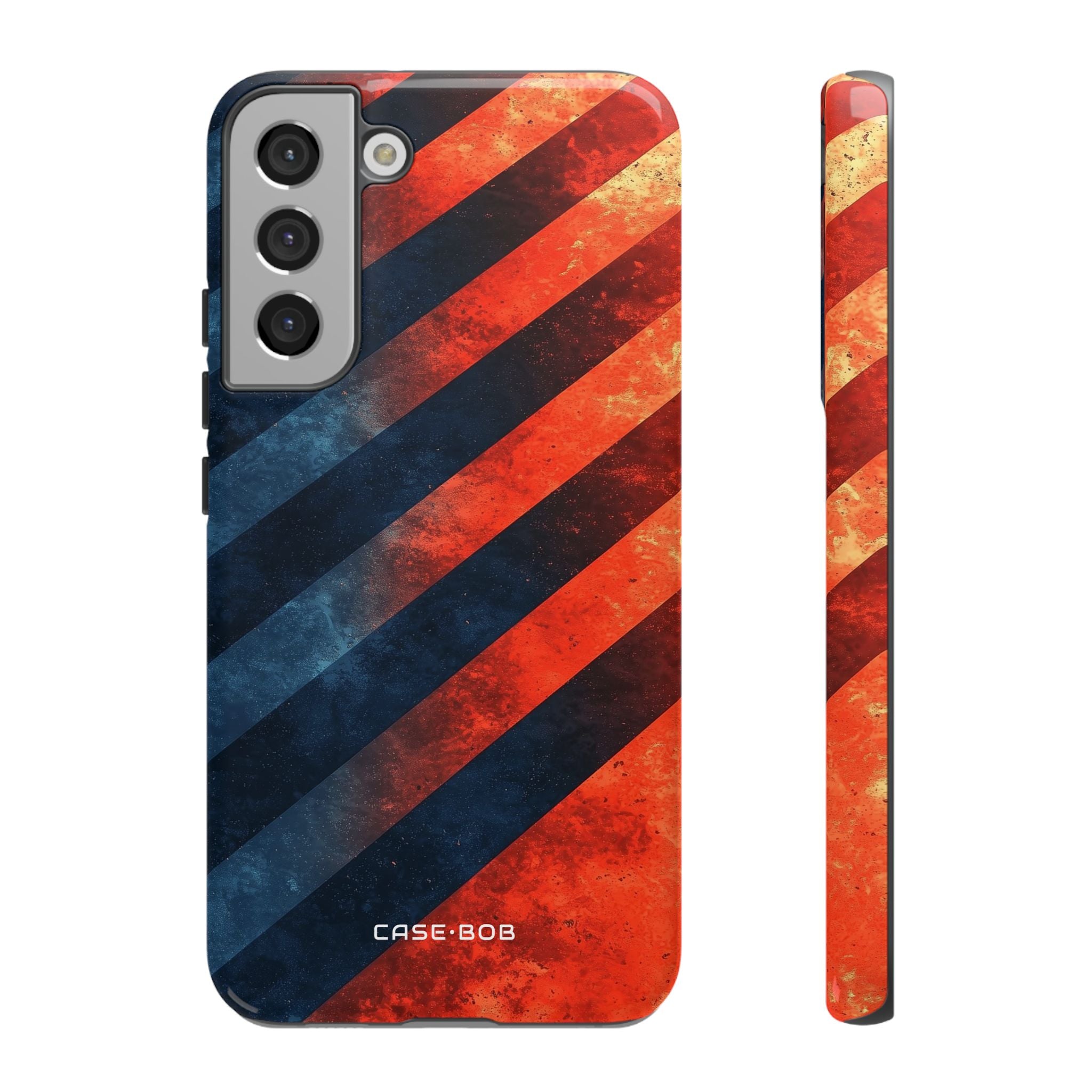 Diagonal Stripes Blaze Samsung S22 Plus Case - Tough