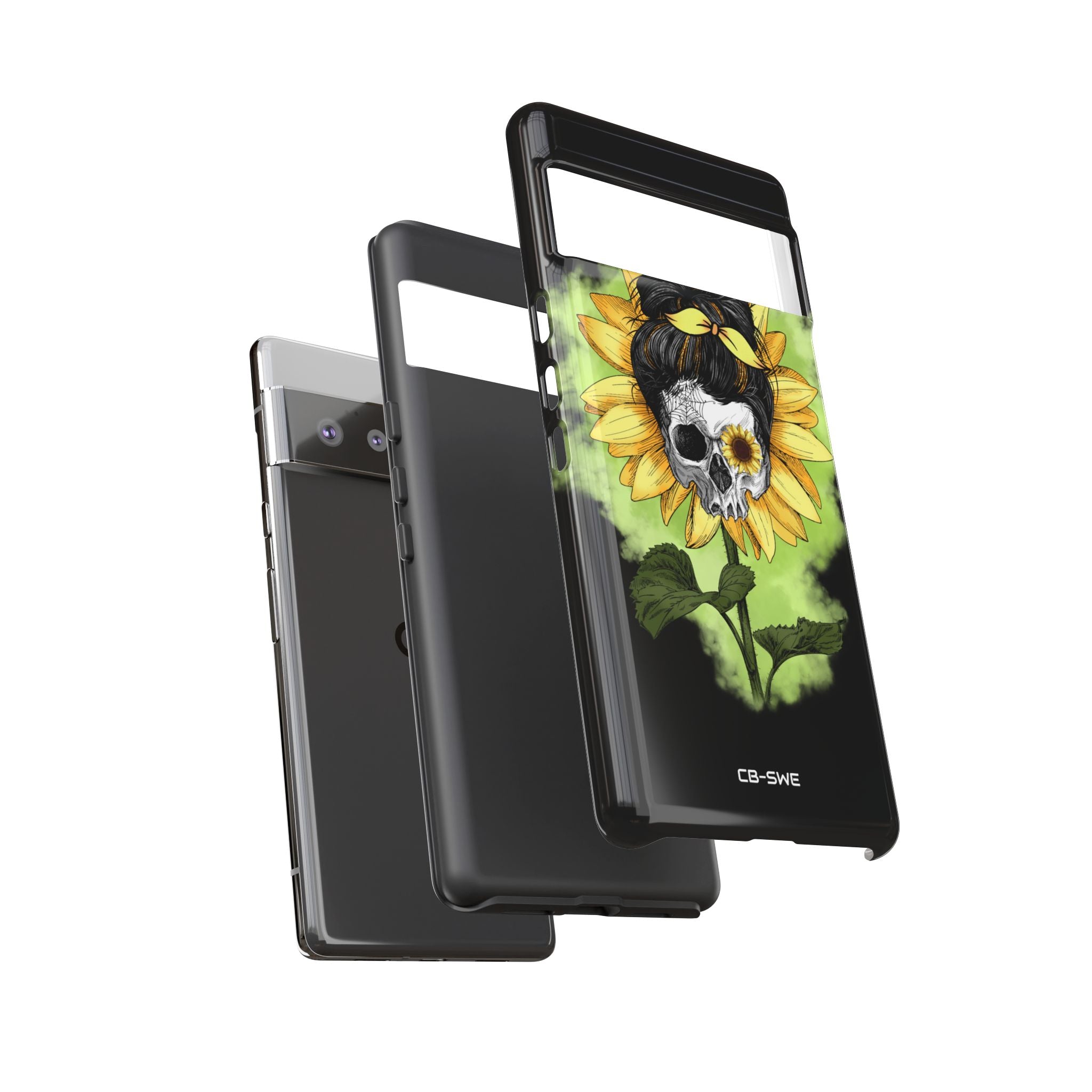 Sunflower Skull Fusion - Google Pixel Case