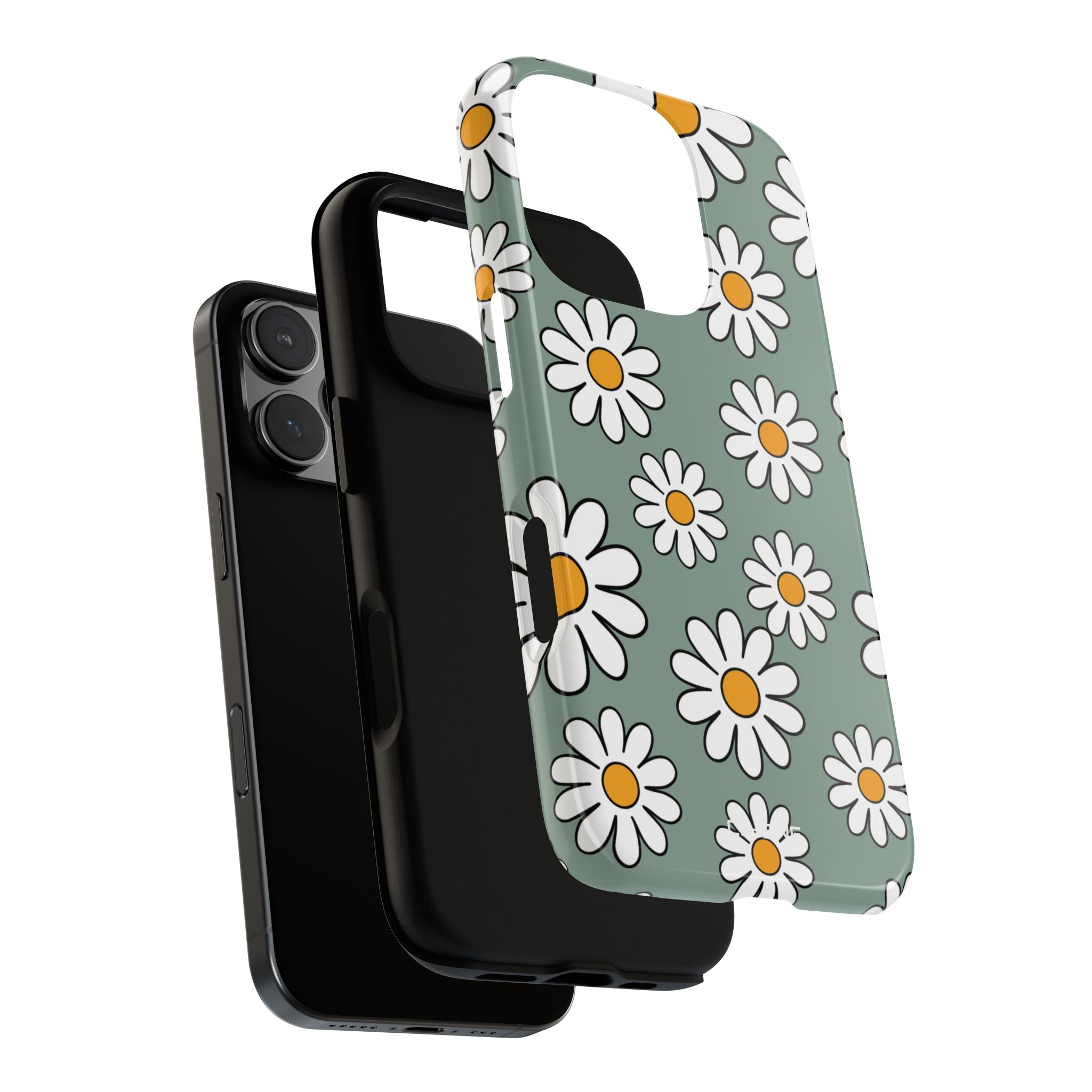 Daisies Dance Playfully - iPhone Case