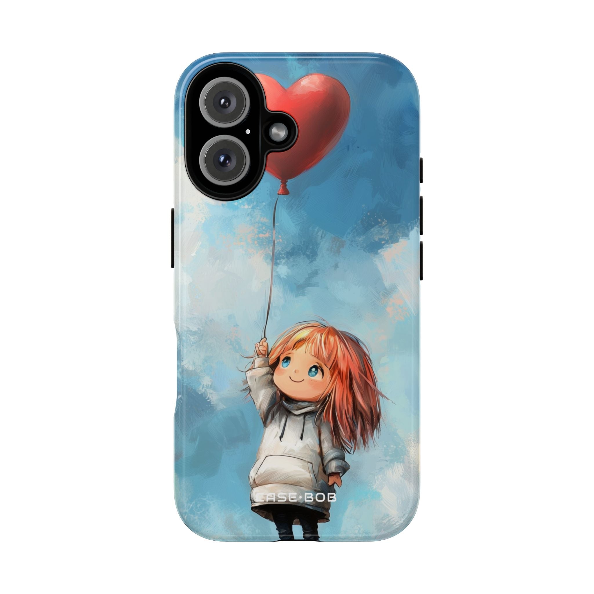 Heart Balloon Whimsy iPhone 16 Plus Case - Tough