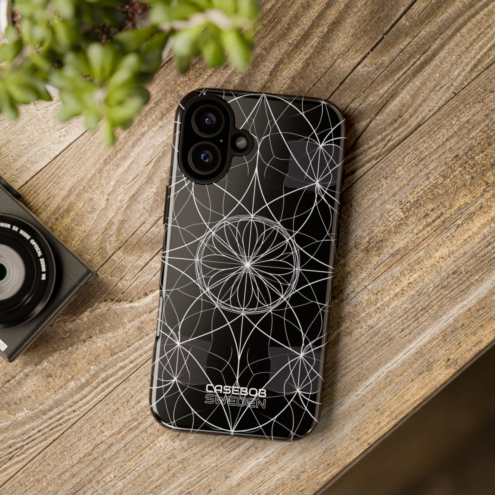 Symmetric Line Bloom iPhone 16 - Tough