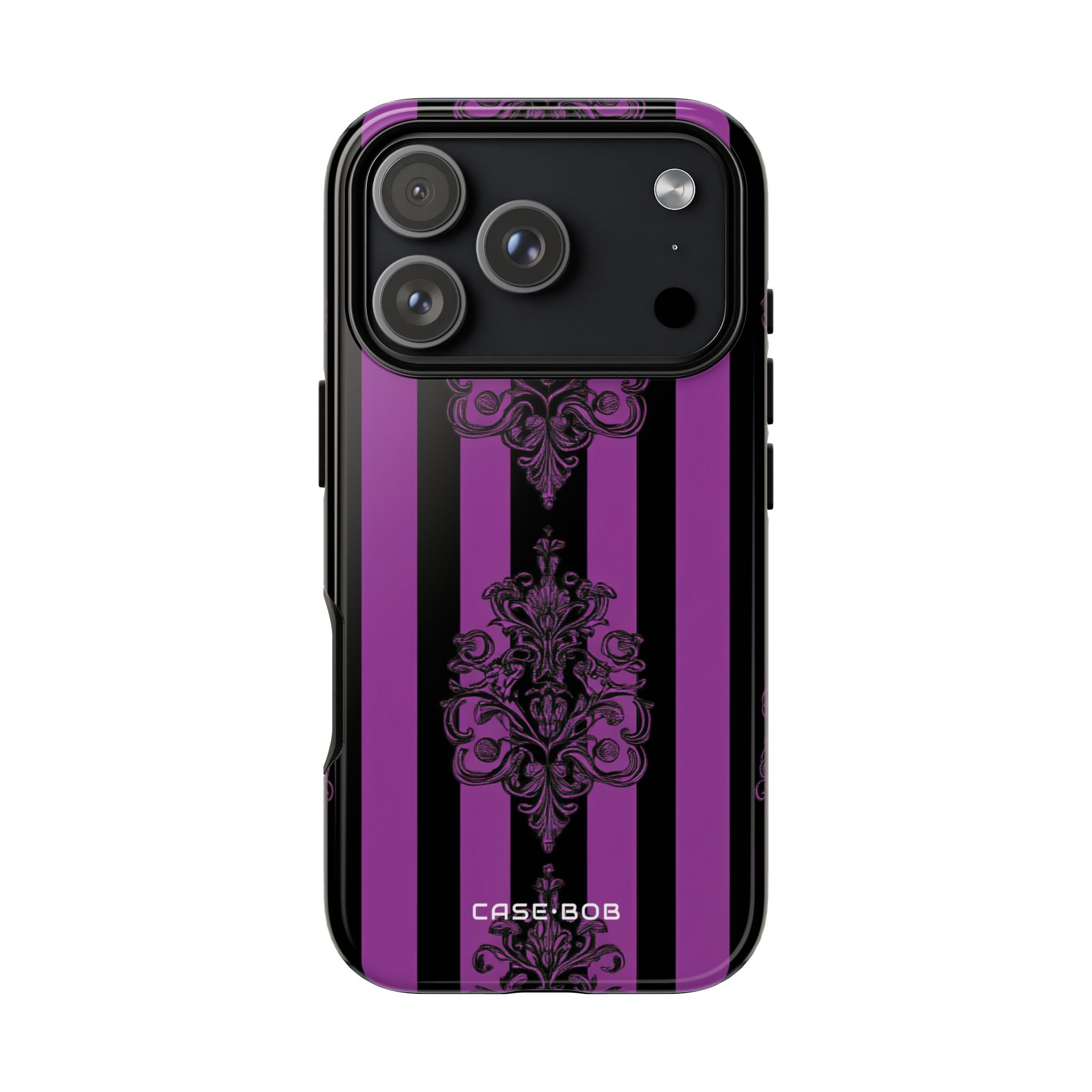 Damask Elegance Purple iPhone 17 Pro Case - Tough