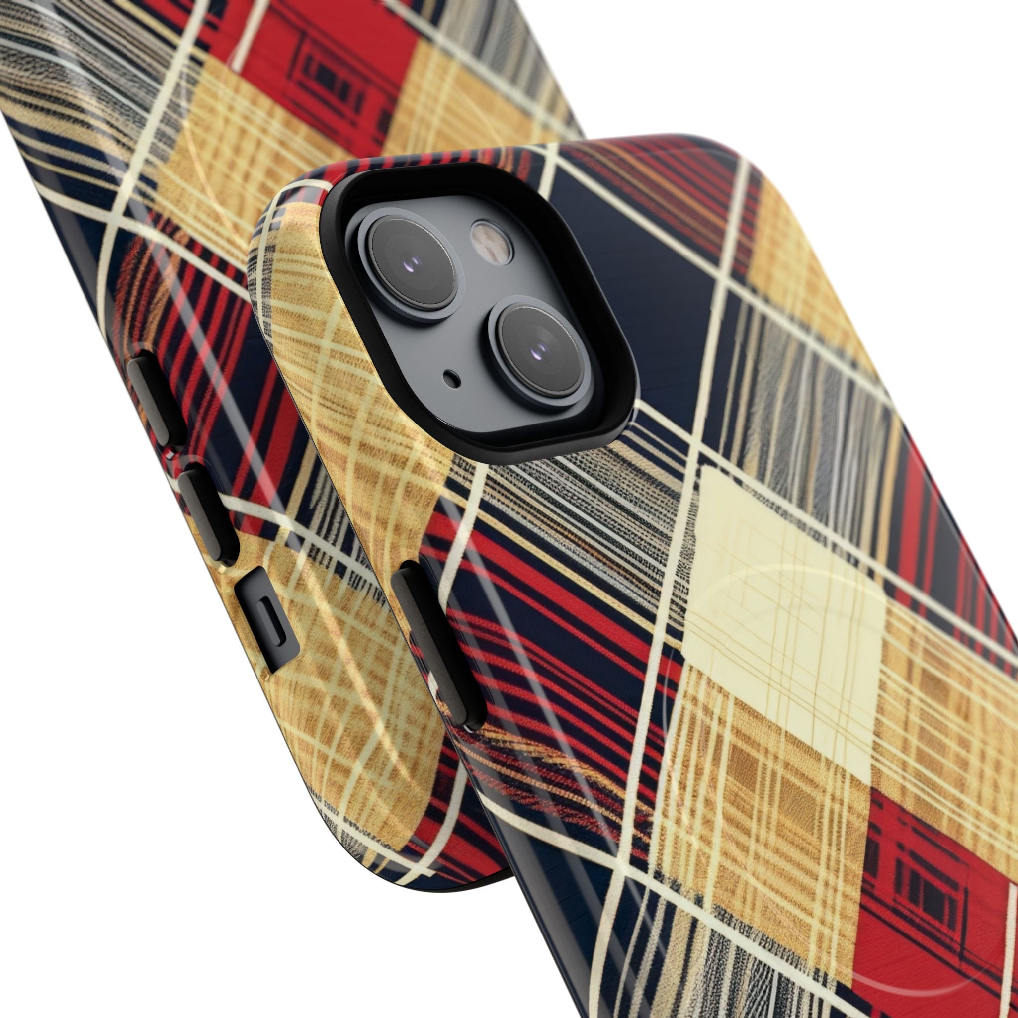 Plaid Diamond Tapestry iPhone 14 - Tough+