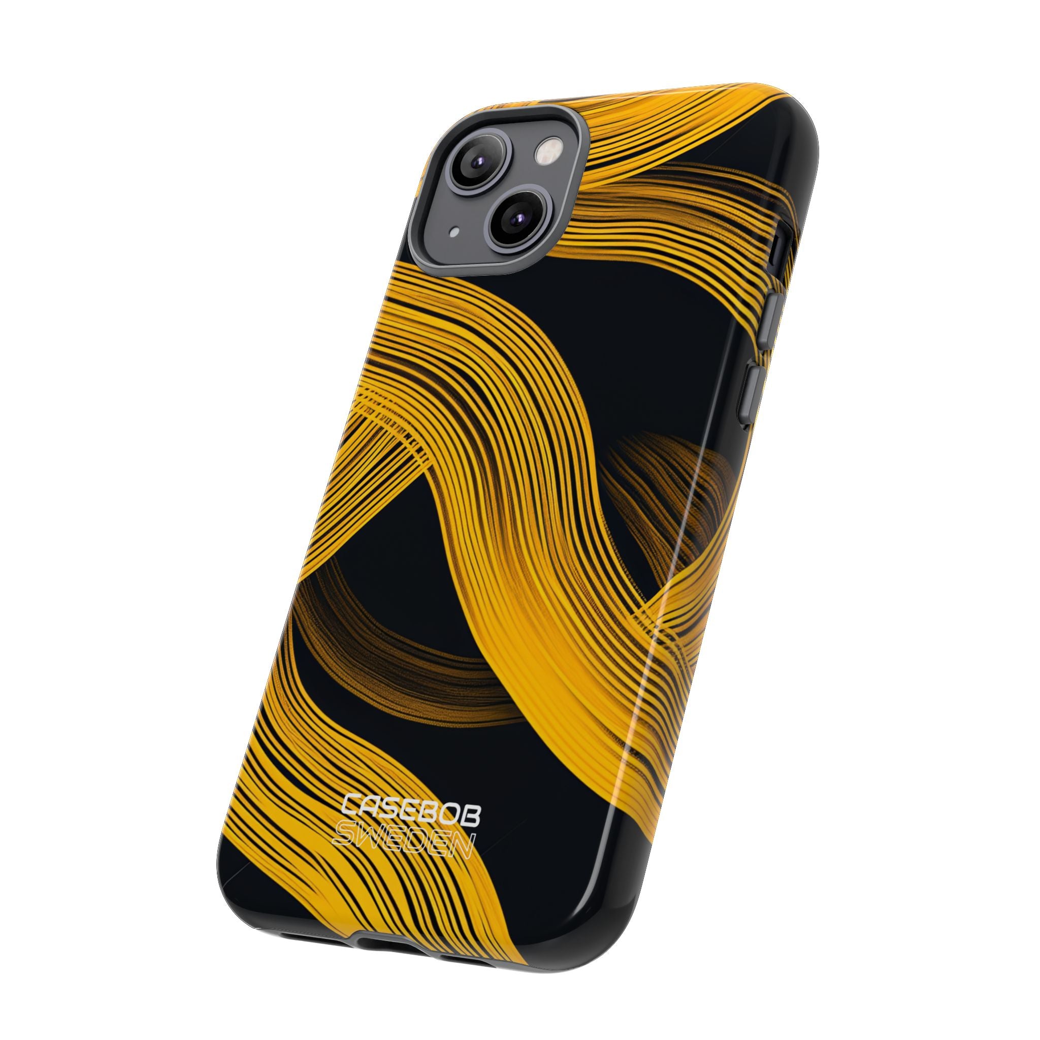 Yellow Flow Lines iPhone 14 - Tough