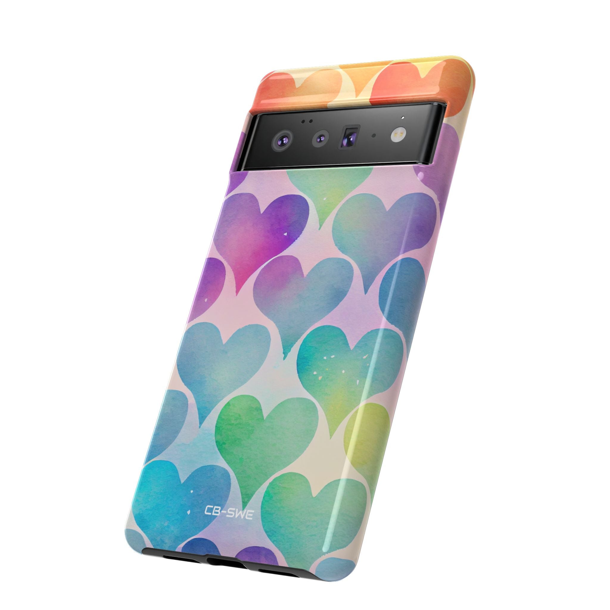 Watercolor Heart Symphony - Google Pixel Case