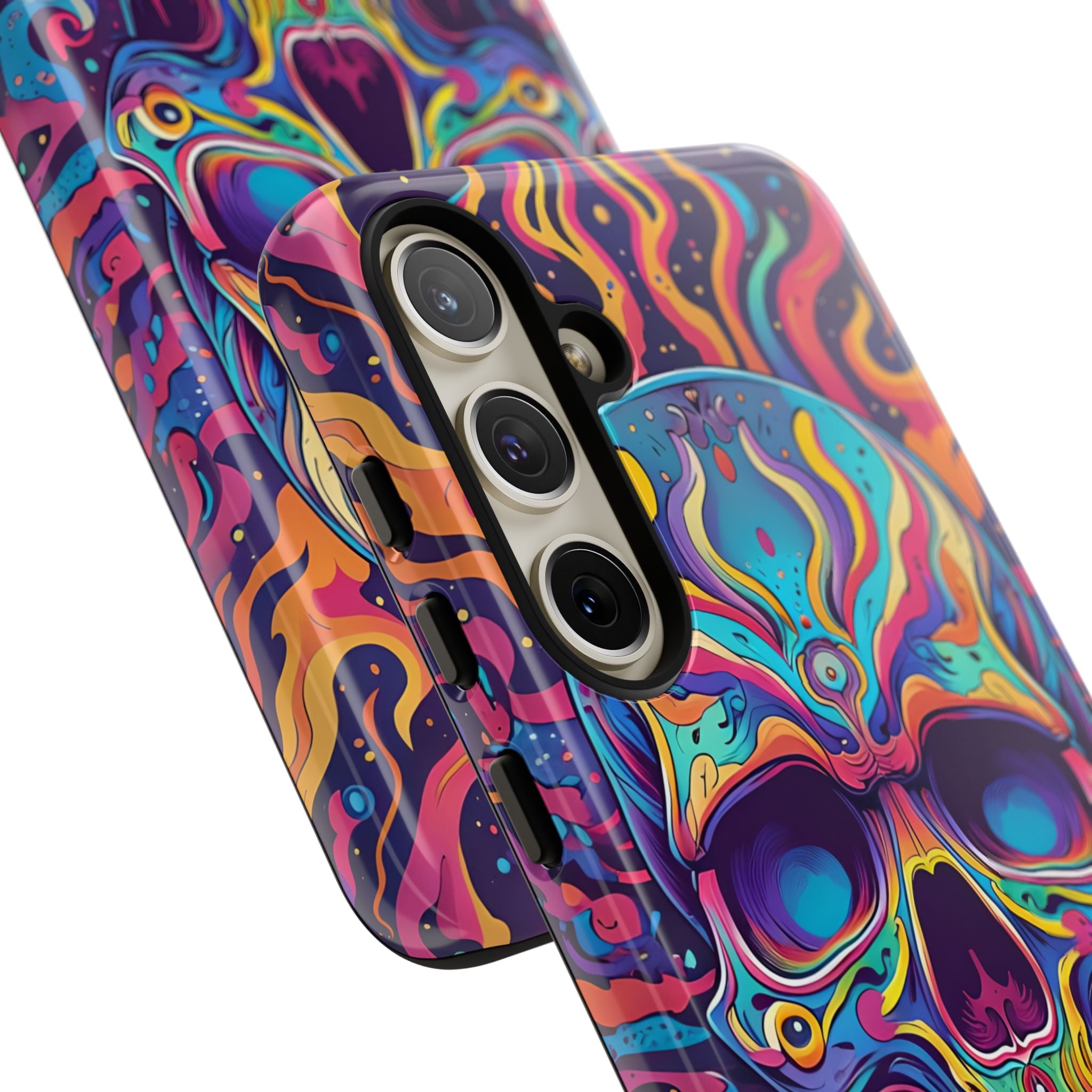 Flaming Skull Samsung S24 Plus Case - Tough